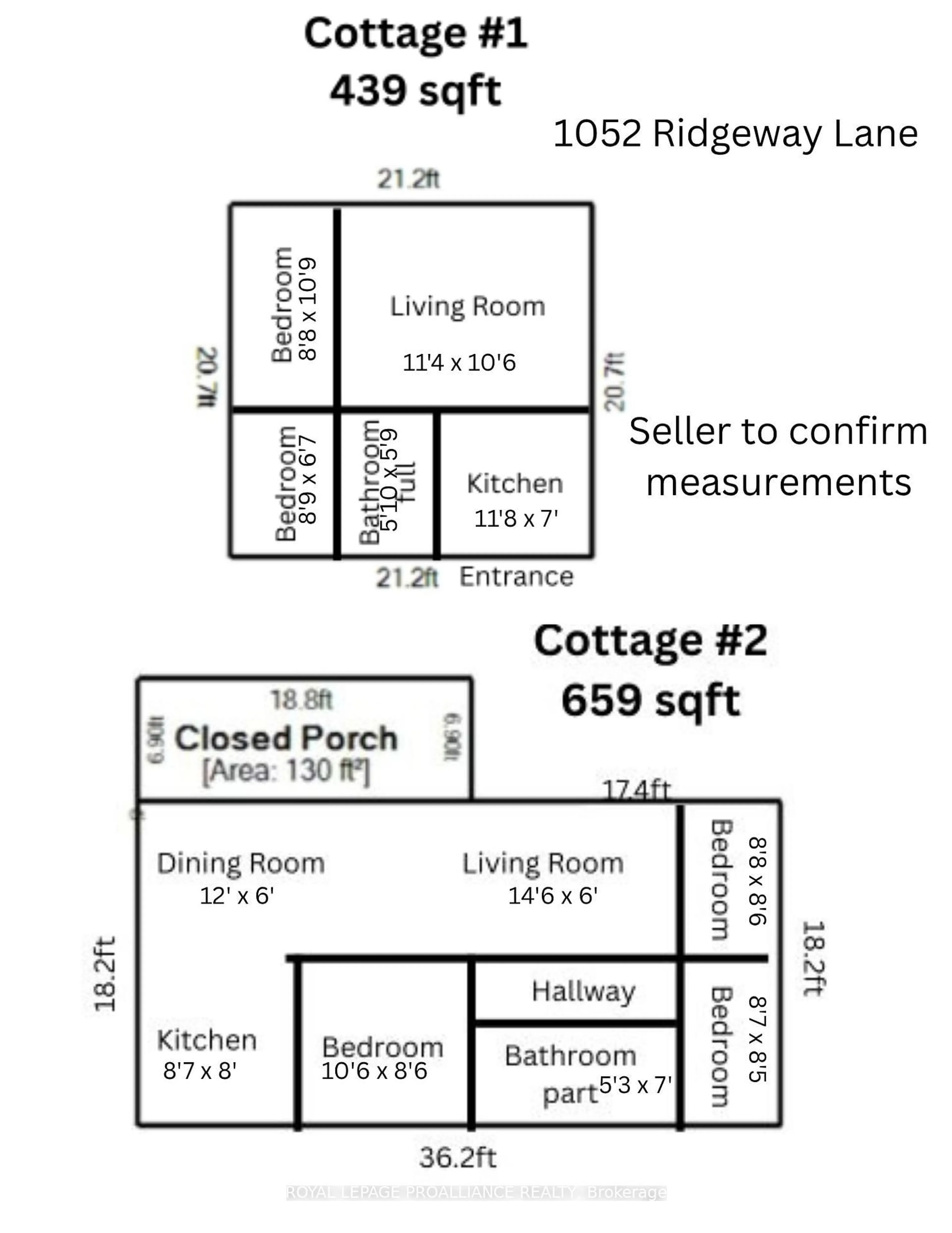 Floor plan for 1052 Ridgeway Lane, Arden Ontario K0H 1B0