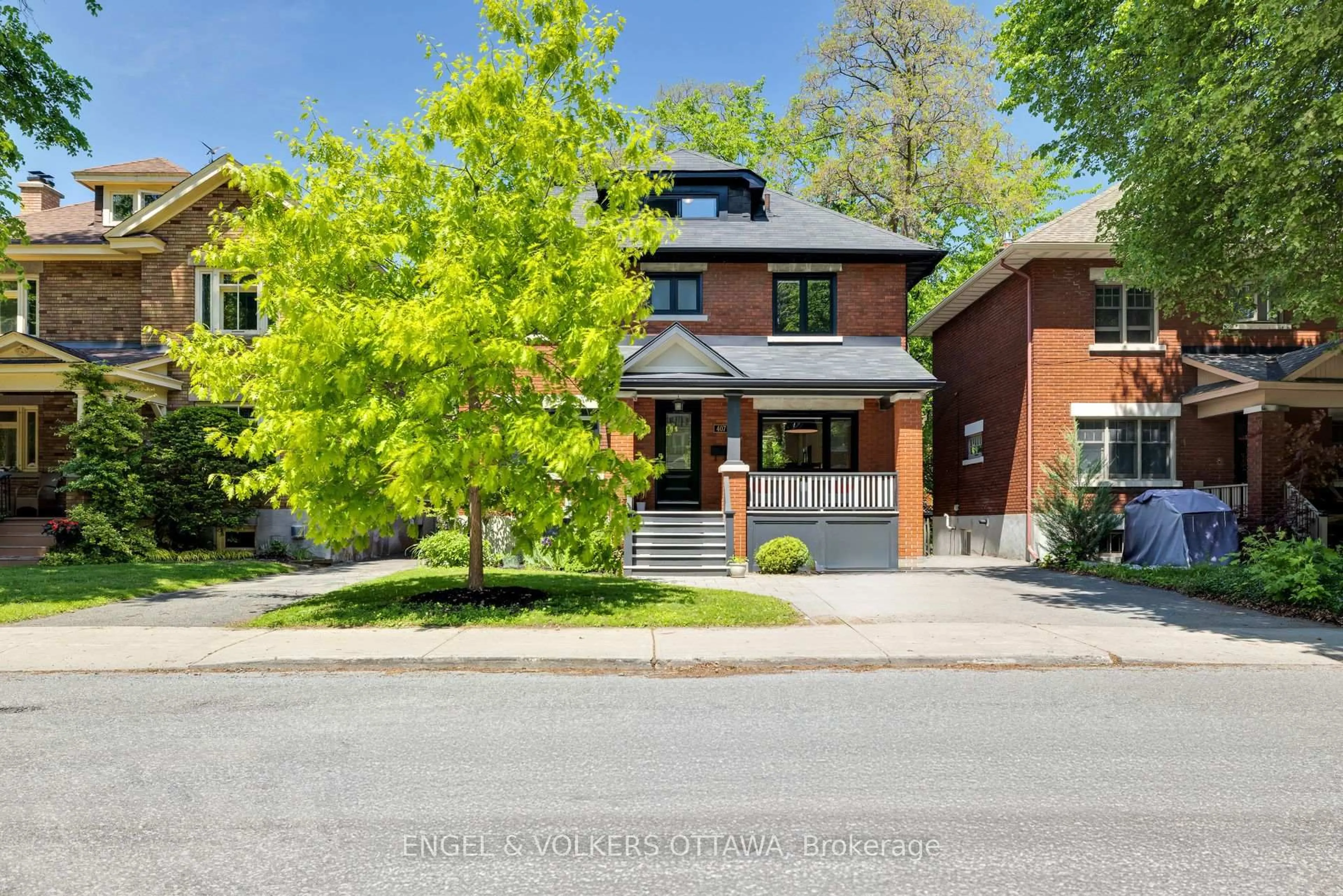 Home with brick exterior material, street for 407 Third Ave, Ottawa Ontario K1S 2K6