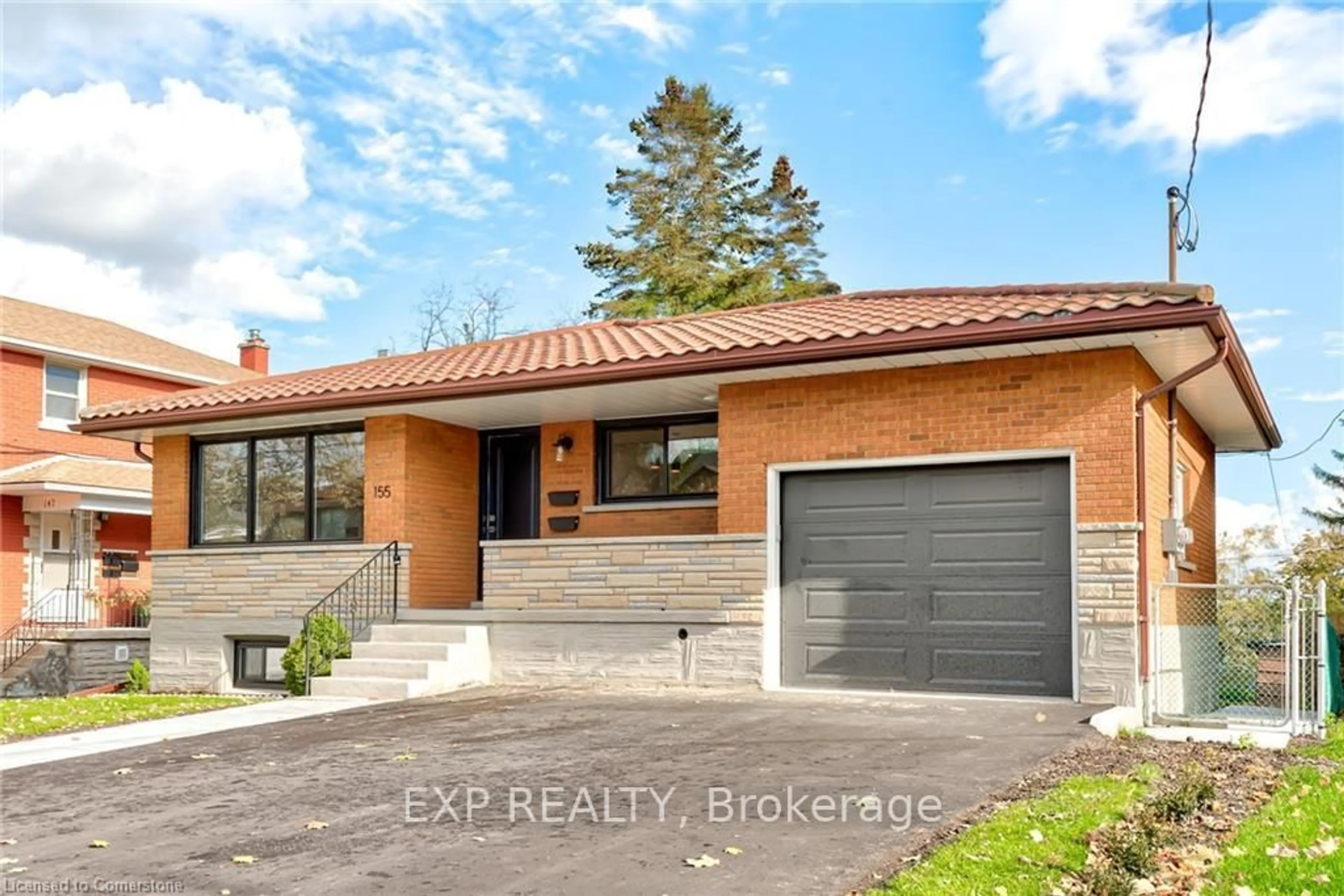 Home with brick exterior material, street for 155 Doon Rd, Kitchener Ontario N2G 3E1