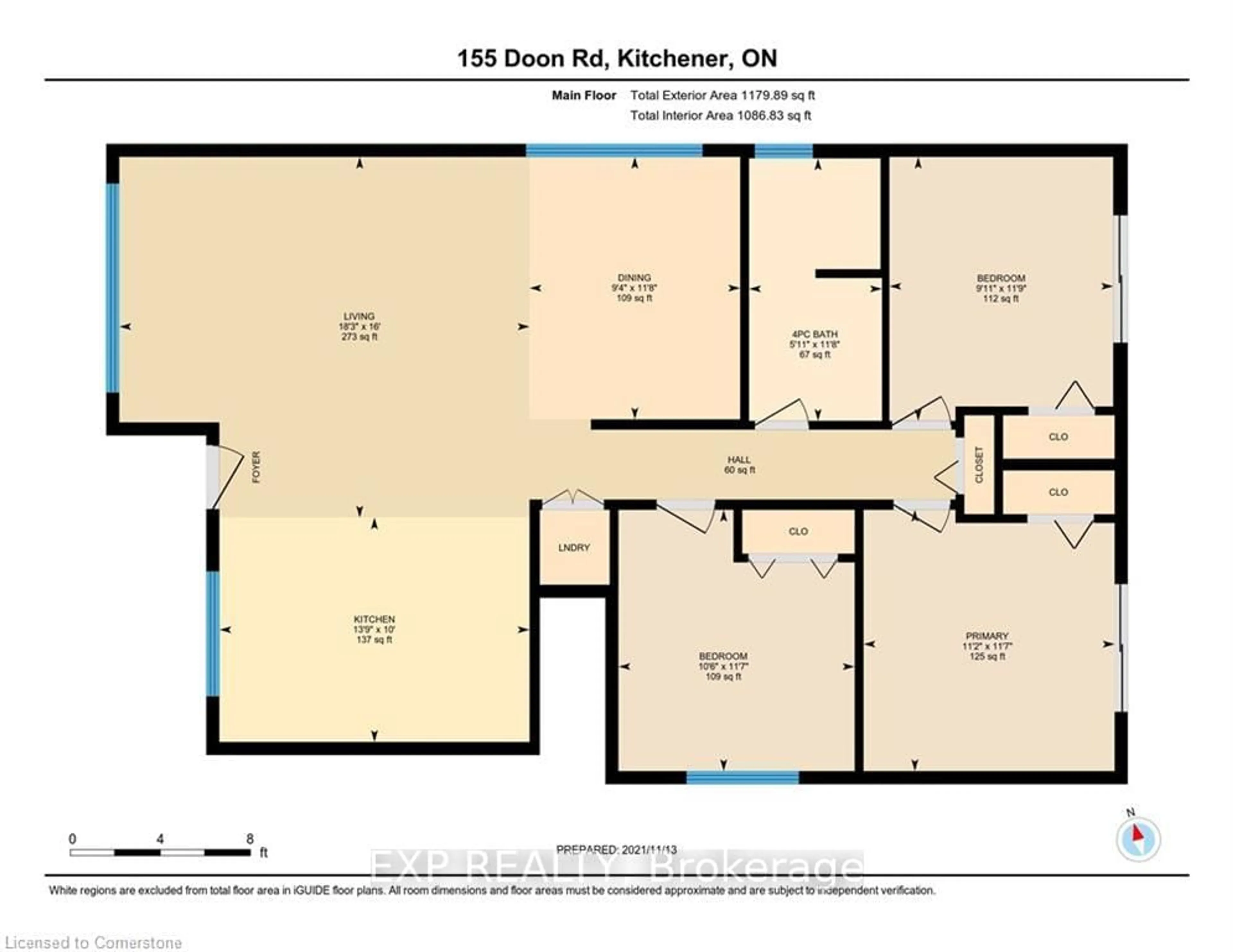 Floor plan for 155 Doon Rd, Kitchener Ontario N2G 3E1