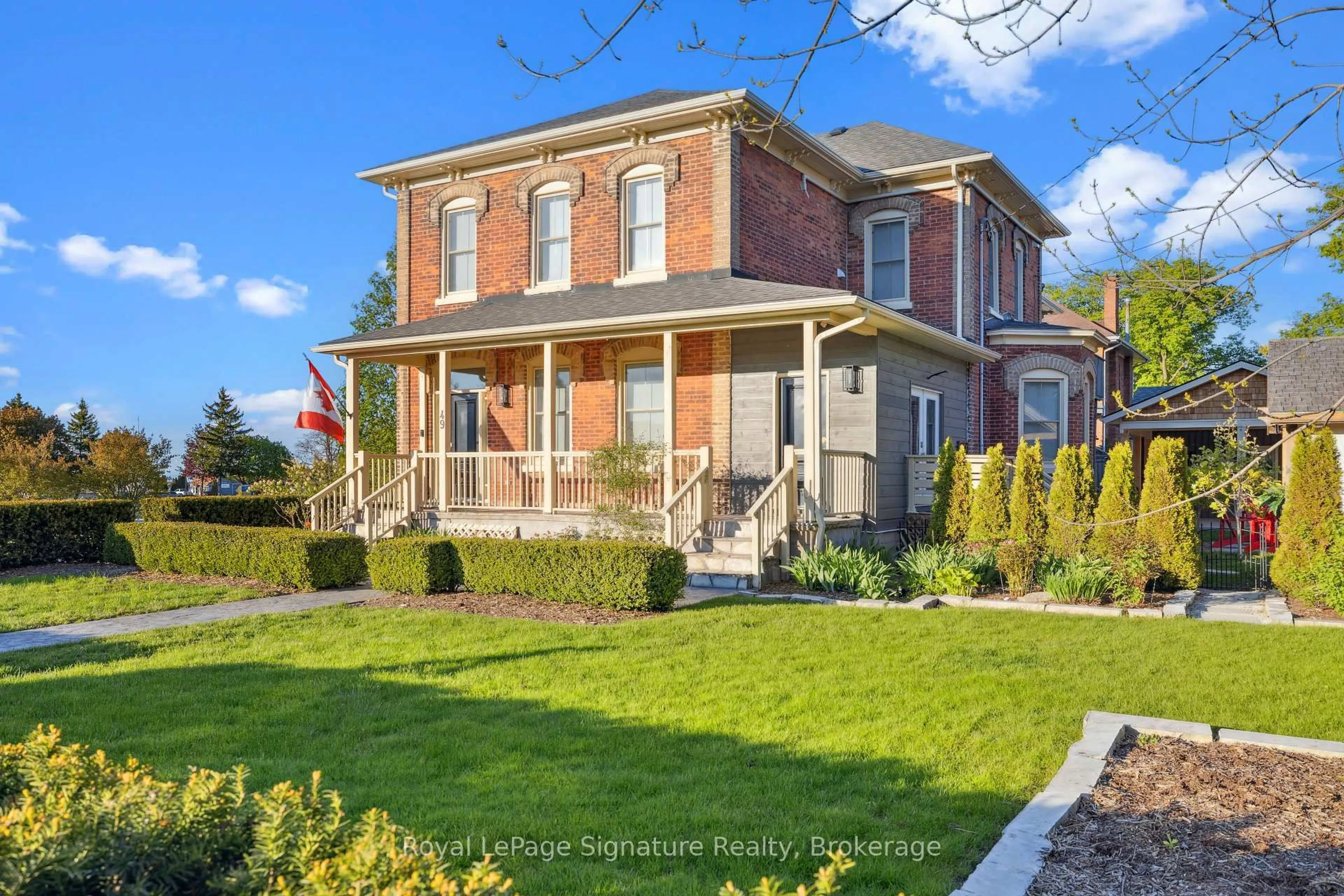 Home with brick exterior material, street for 49 Denmark St, Meaford Ontario N4L 1B9