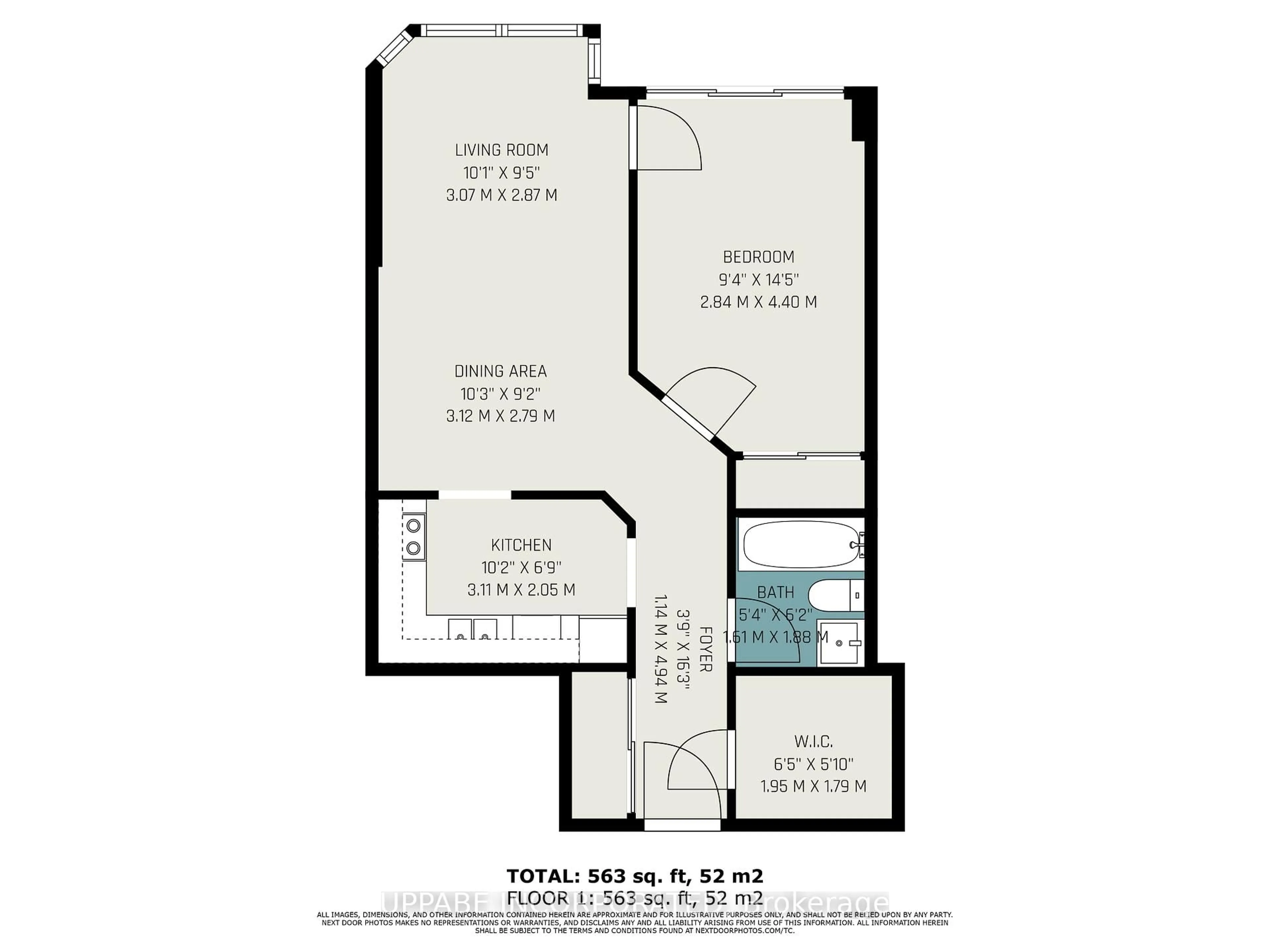 Floor plan for 1500 Riverside Dr #202, Ottawa Ontario K1G 4J4