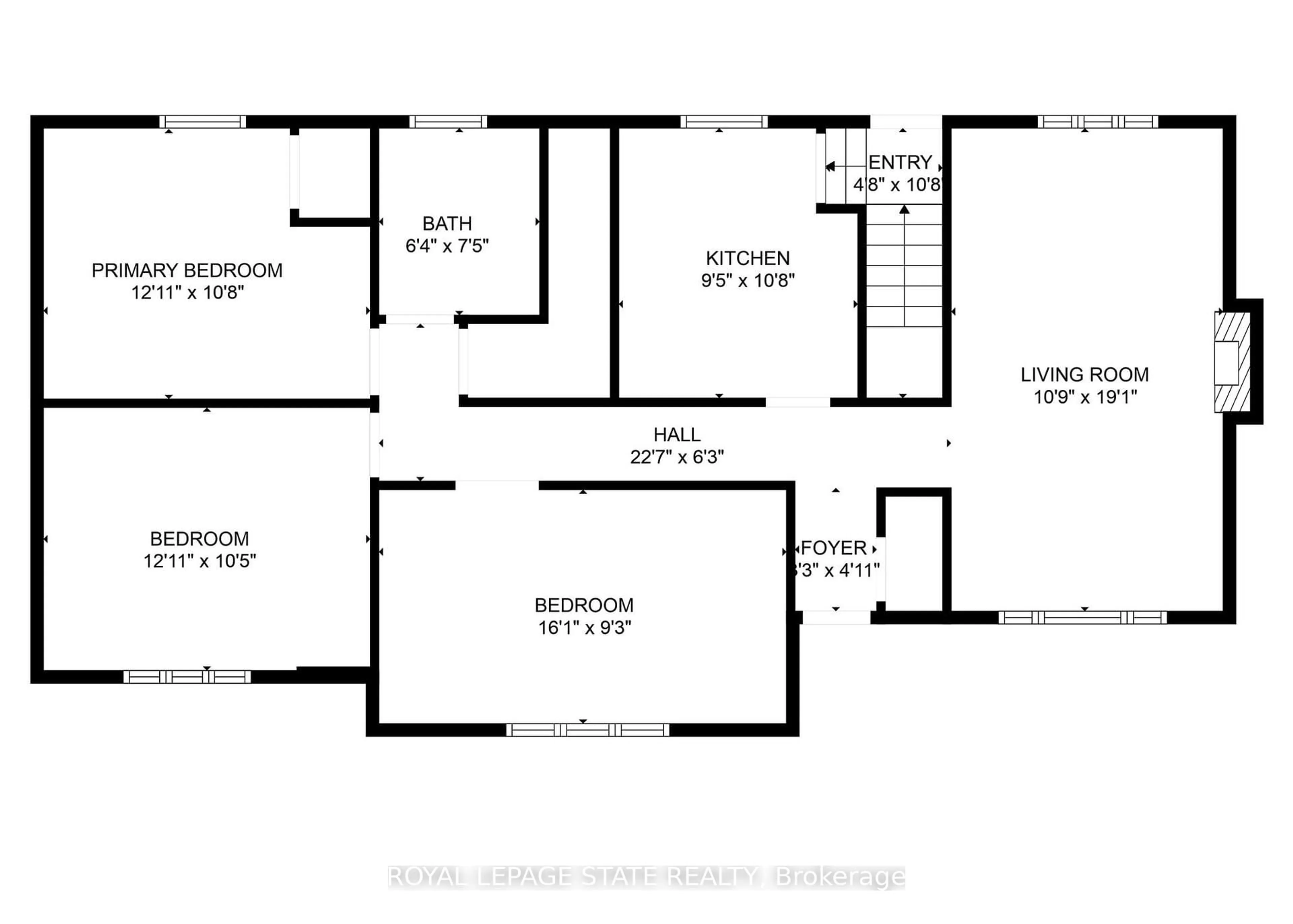 Floor plan for 82 Gilbert Ave, Hamilton Ontario L9G 1R4