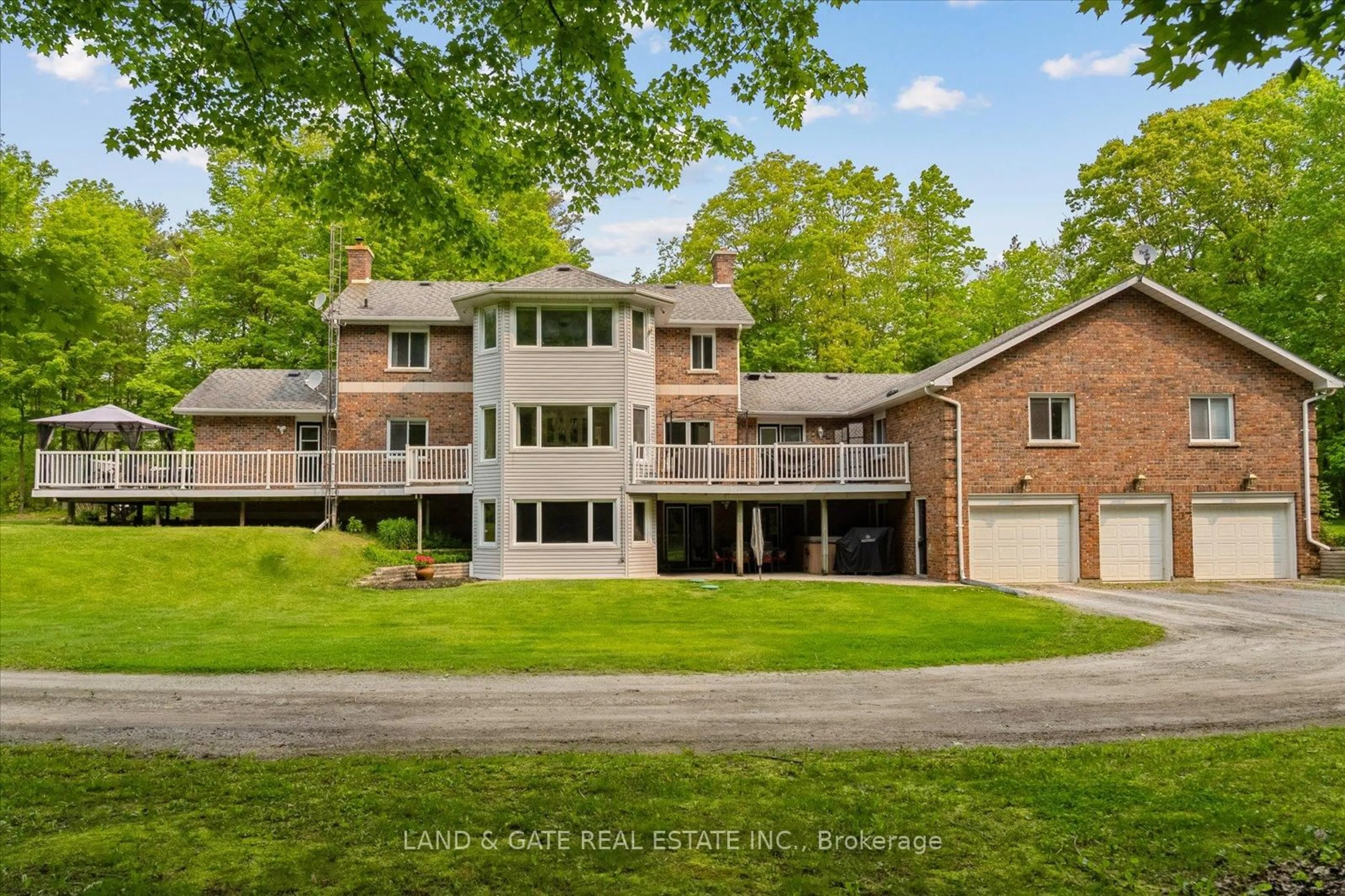 A pic from outside/outdoor area/front of a property/back of a property/a pic from drone, unknown for 398 Sandy Hook Rd, Kawartha Lakes Ontario L0A 1K0