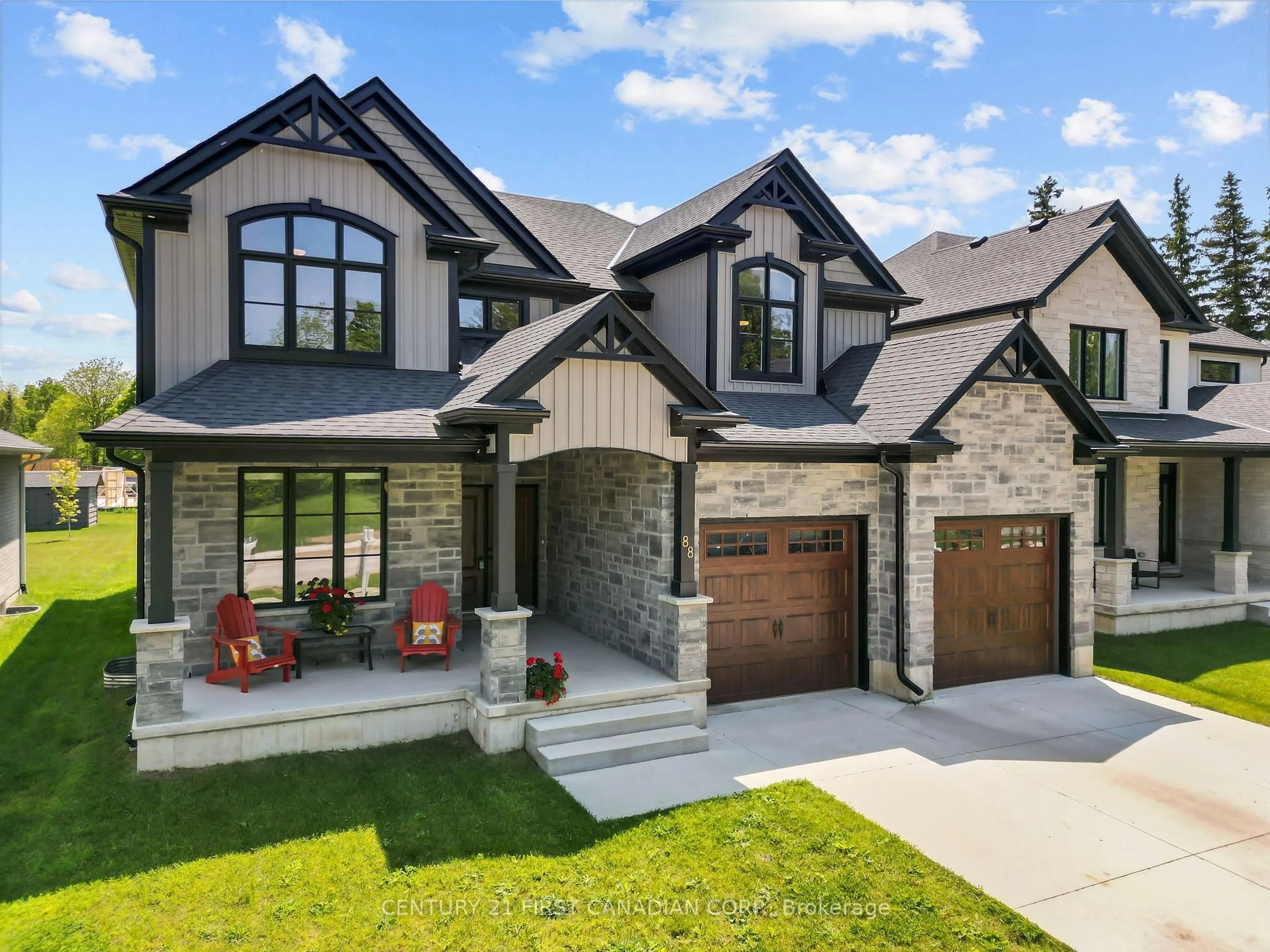 Home with brick exterior material, street for 88 Queen St, North Middlesex Ontario N0M 1A0