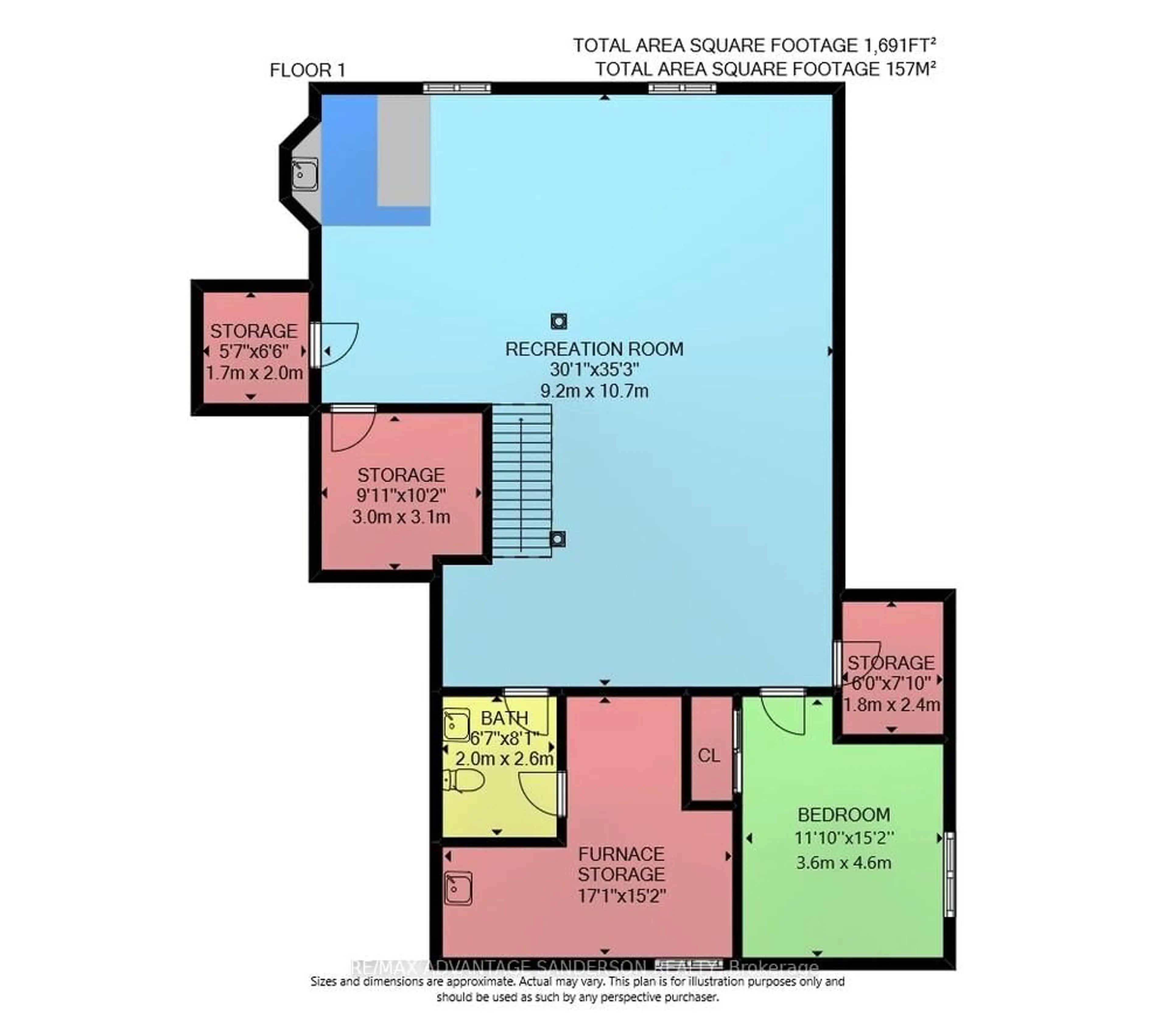 Floor plan for 61 Calvert Lane, Middlesex Centre Ontario N0M 2A0