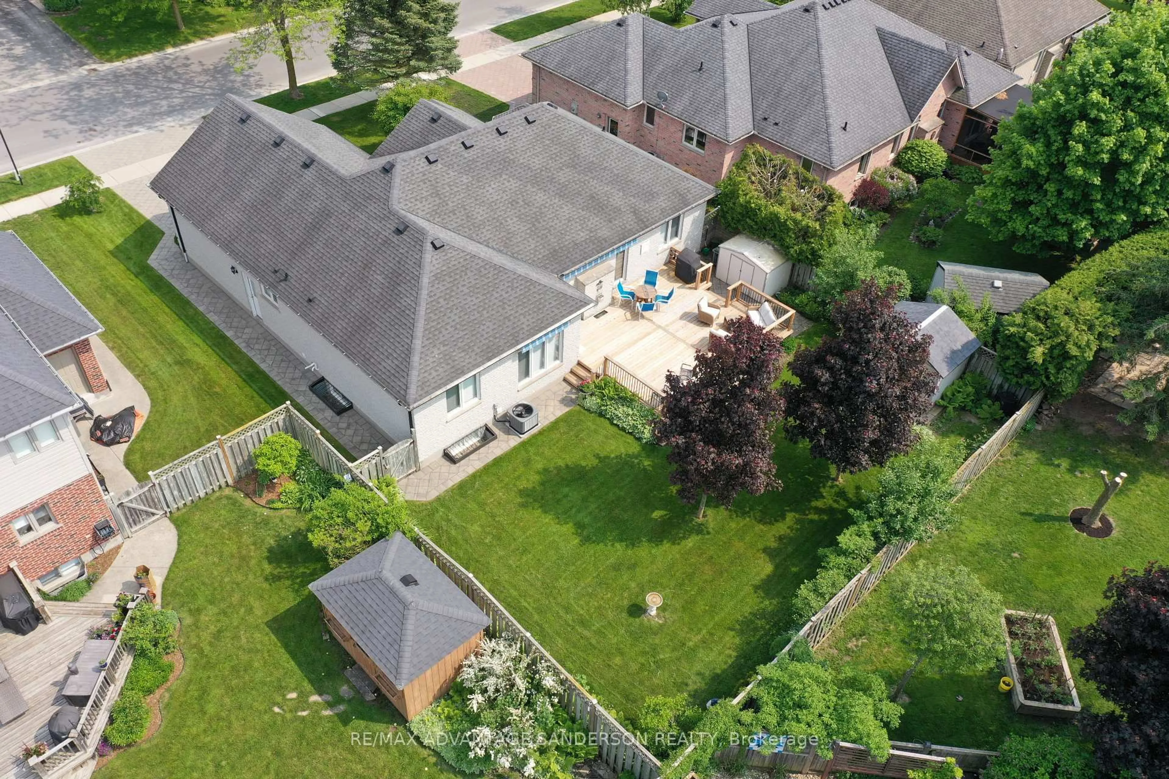 A pic from outside/outdoor area/front of a property/back of a property/a pic from drone, street for 61 Calvert Lane, Middlesex Centre Ontario N0M 2A0