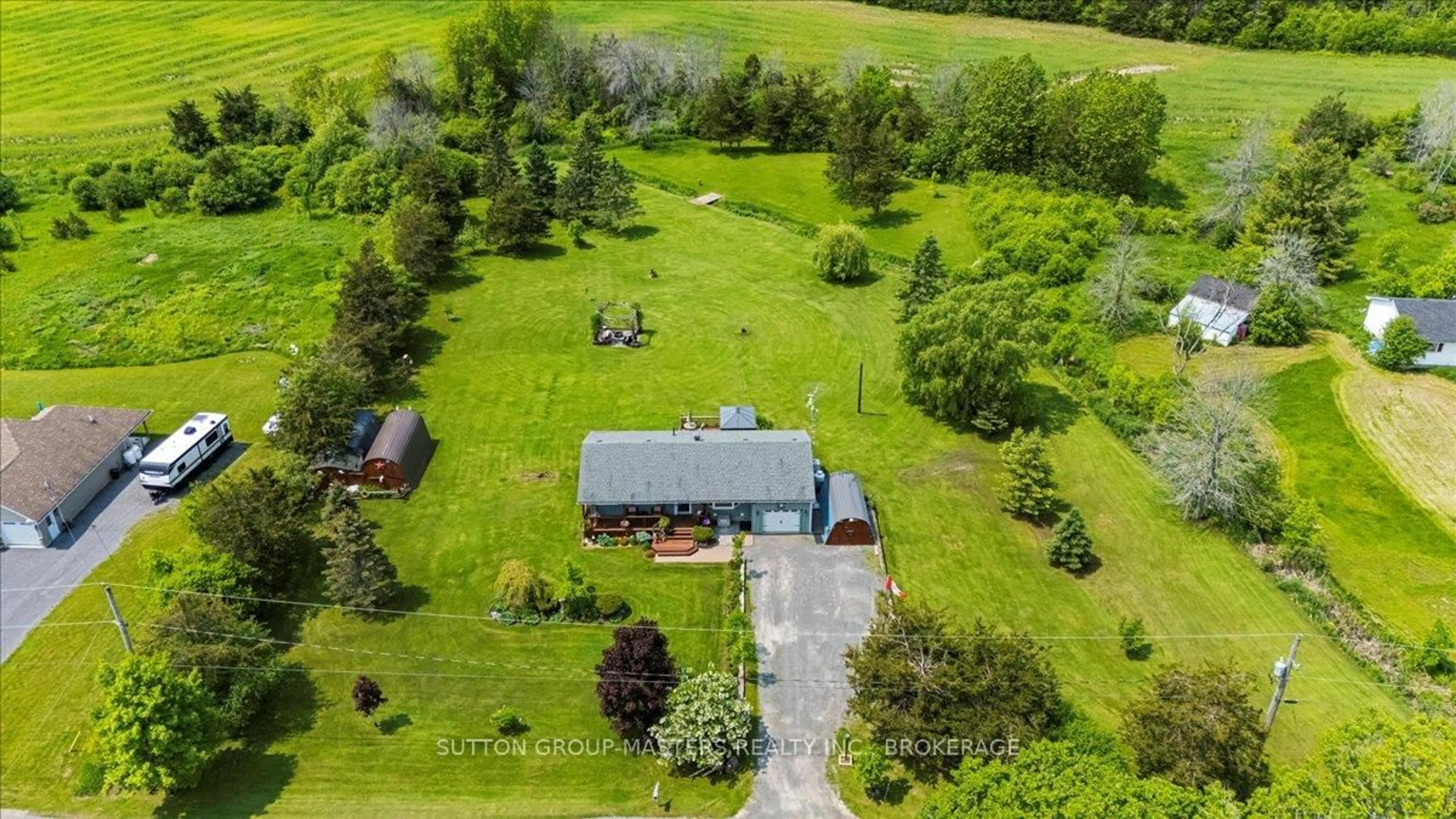 A pic from outside/outdoor area/front of a property/back of a property/a pic from drone, unknown for 84 Plumb Rd, Shannonville Ontario K0K 2N0