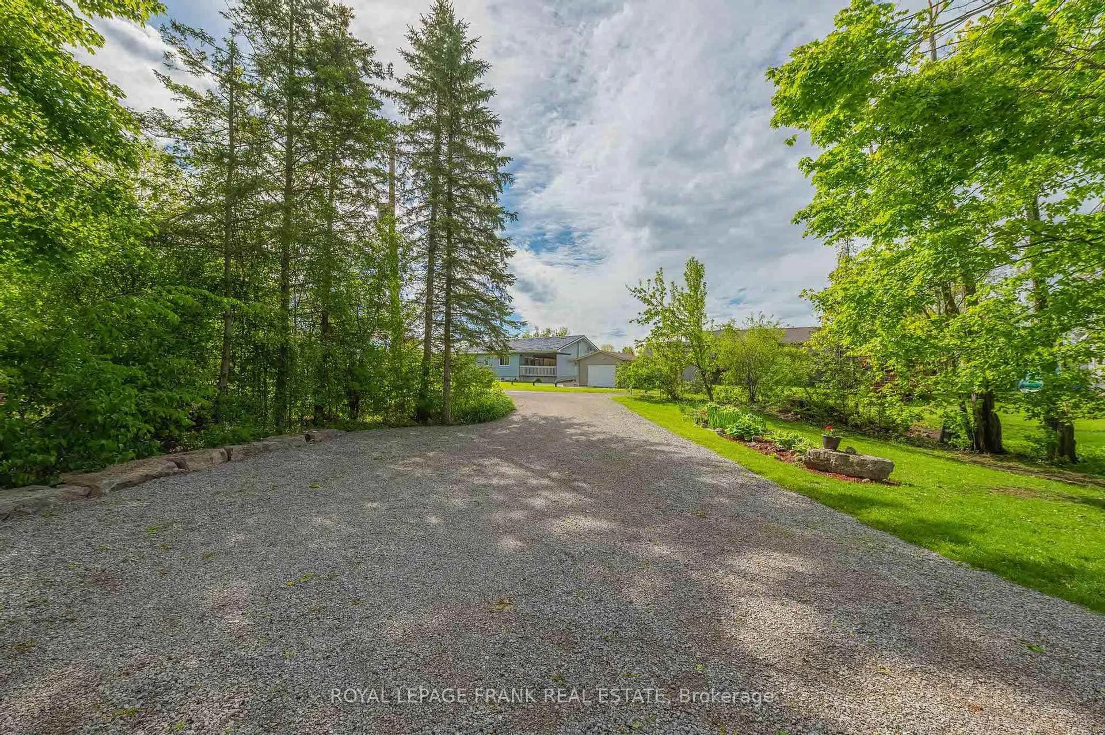 A pic from outside/outdoor area/front of a property/back of a property/a pic from drone, water/lake/river/ocean view for 978 Harrington Line, Selwyn Ontario K0L 1T0