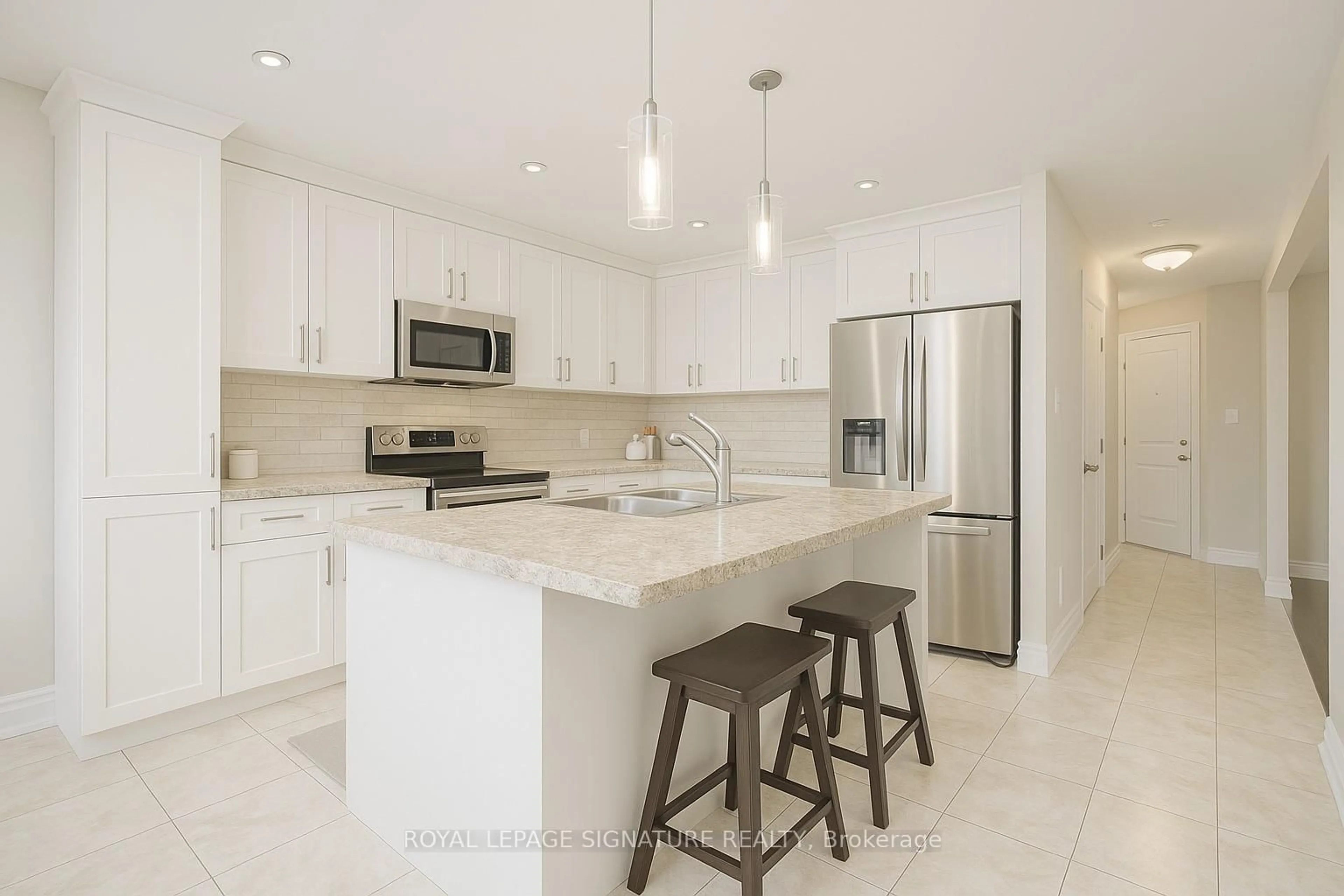 Open concept kitchen, ceramic/tile floor for 6502 Desanka Ave, Niagara Falls Ontario L2H 0B4