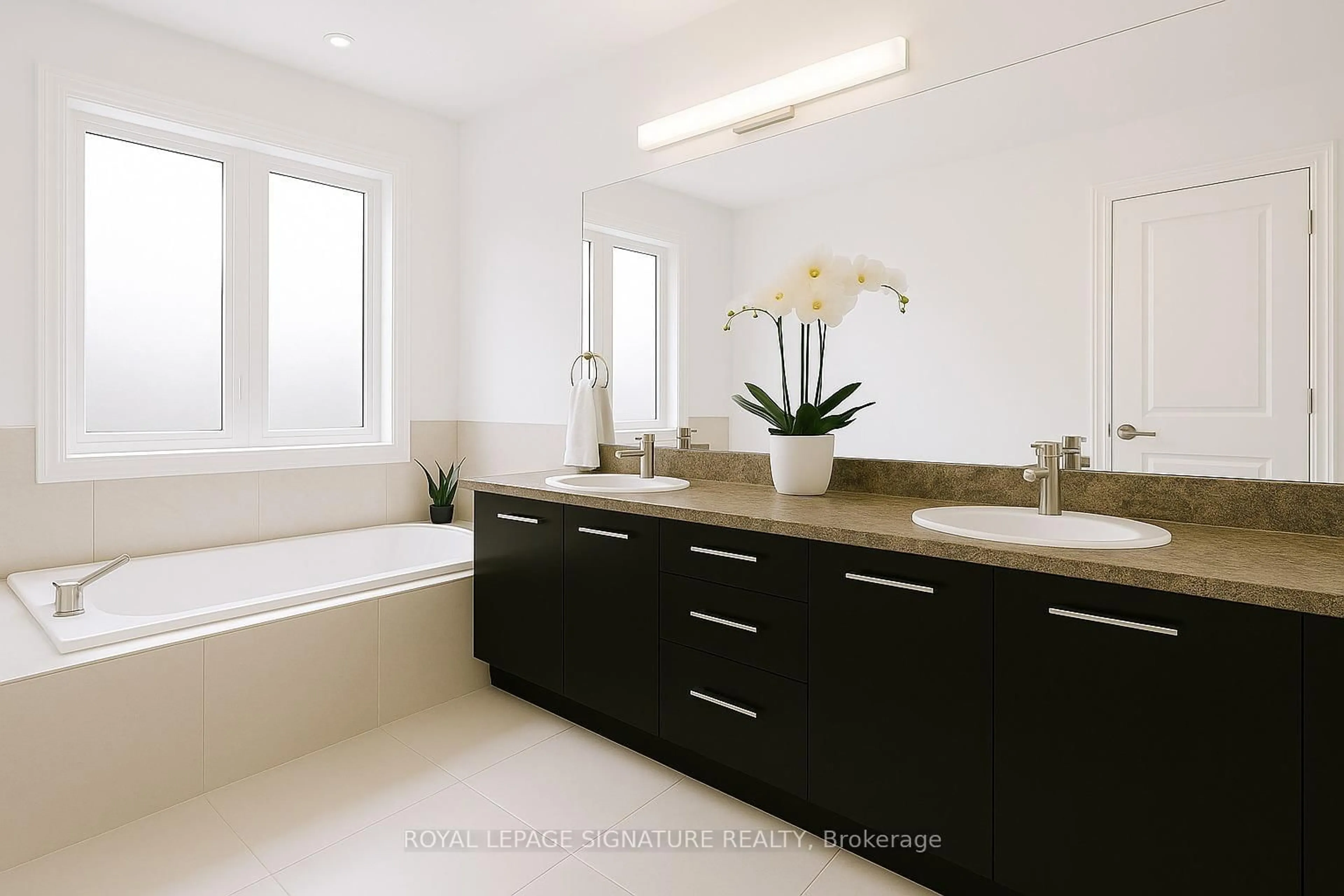 Contemporary bathroom, ceramic/tile floor for 6502 Desanka Ave, Niagara Falls Ontario L2H 0B4