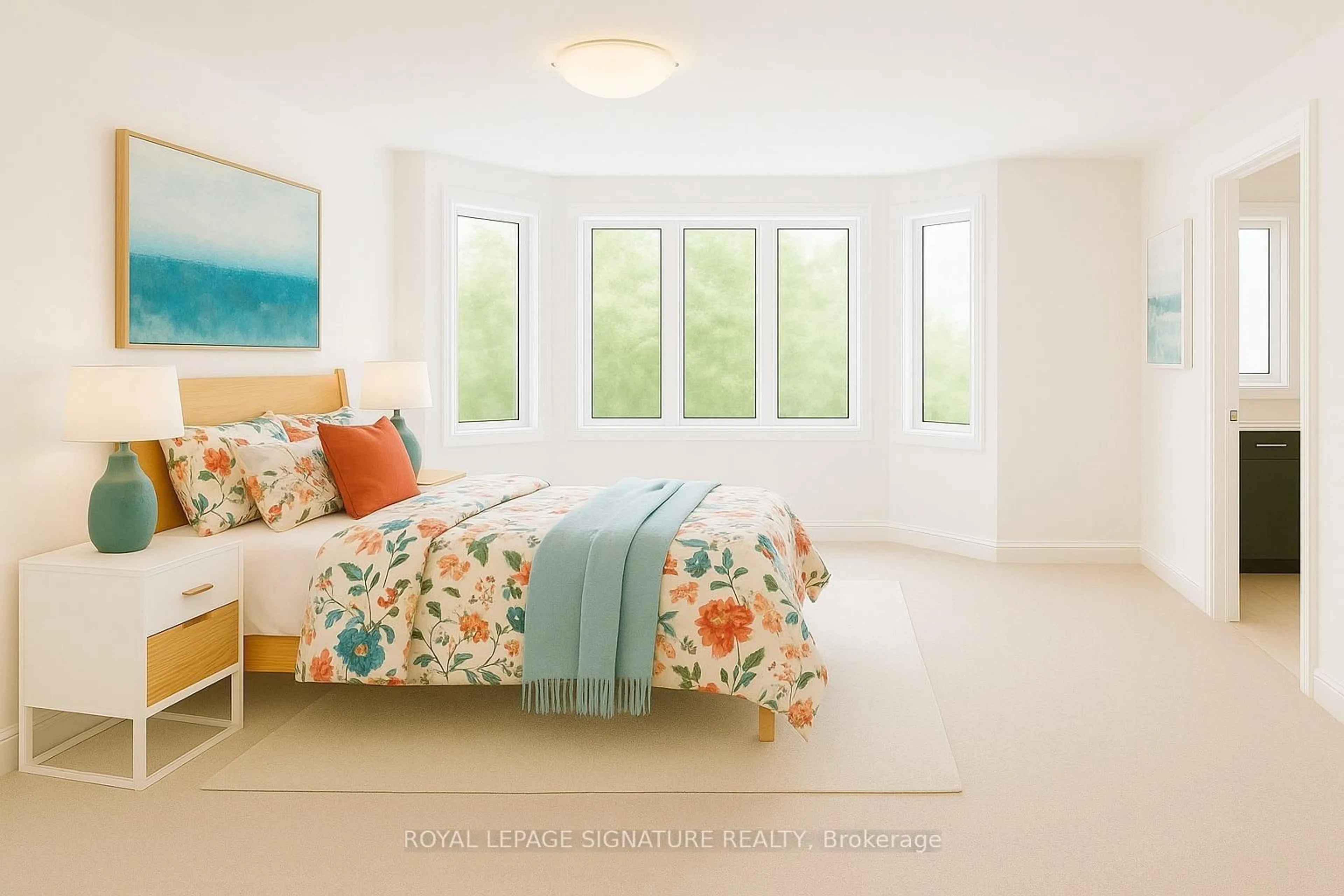 Bedroom with bed, ceramic/tile floor for 6502 Desanka Ave, Niagara Falls Ontario L2H 0B4