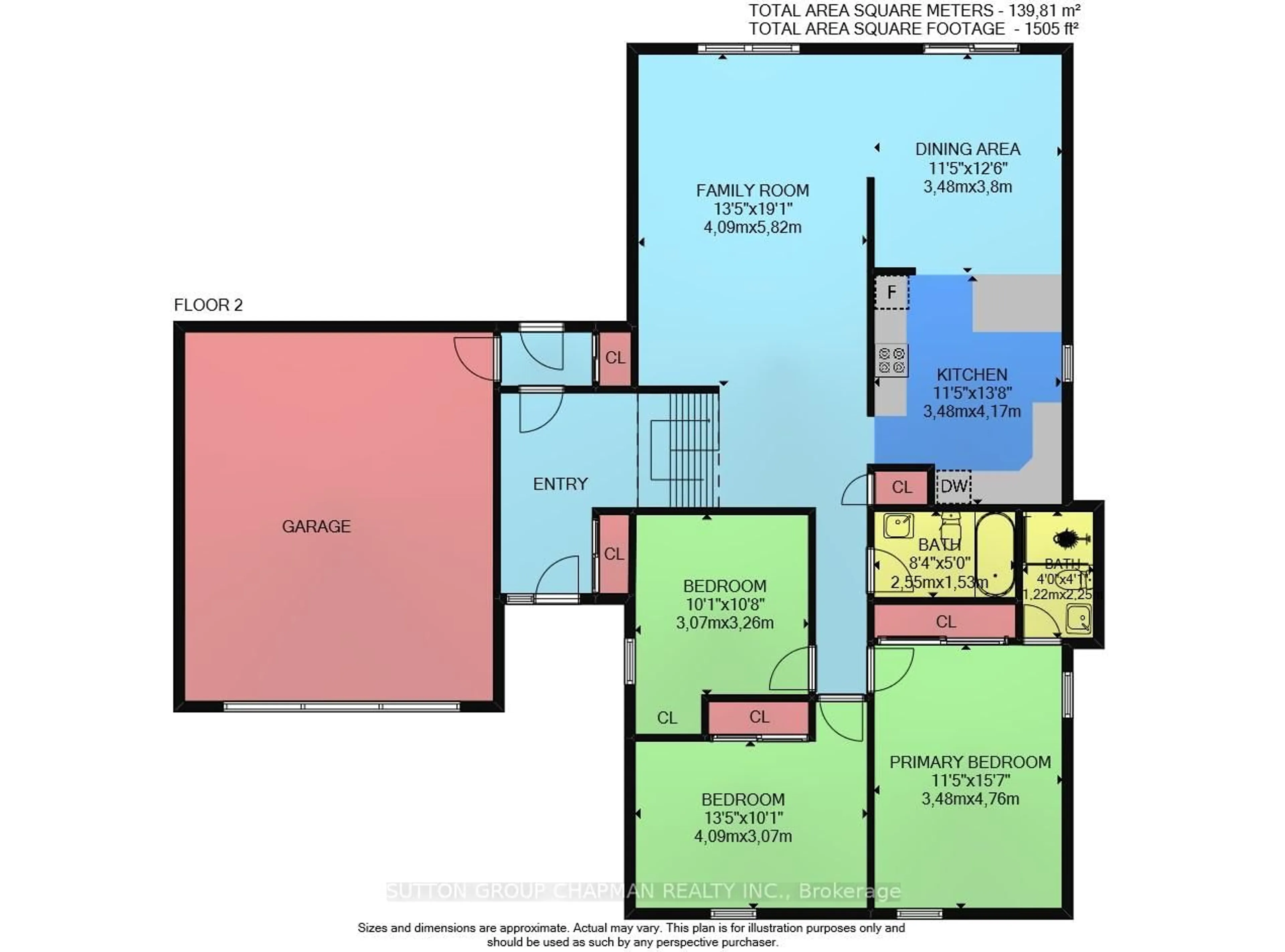 Floor plan for 75 Salem Rd, London South Ontario N6K 1G1