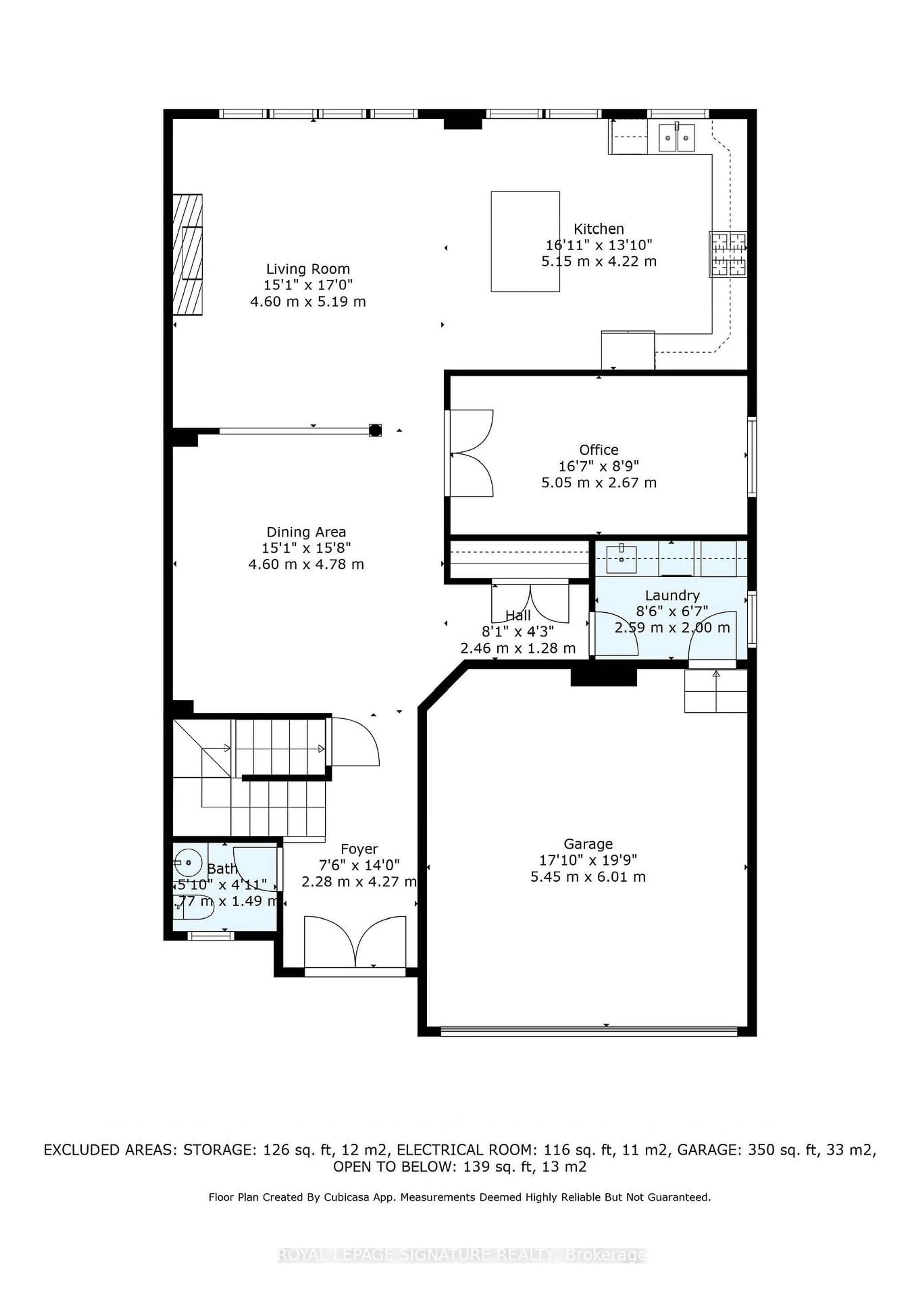 Floor plan for 182 Painter Terr, Hamilton Ontario L8B 0V6