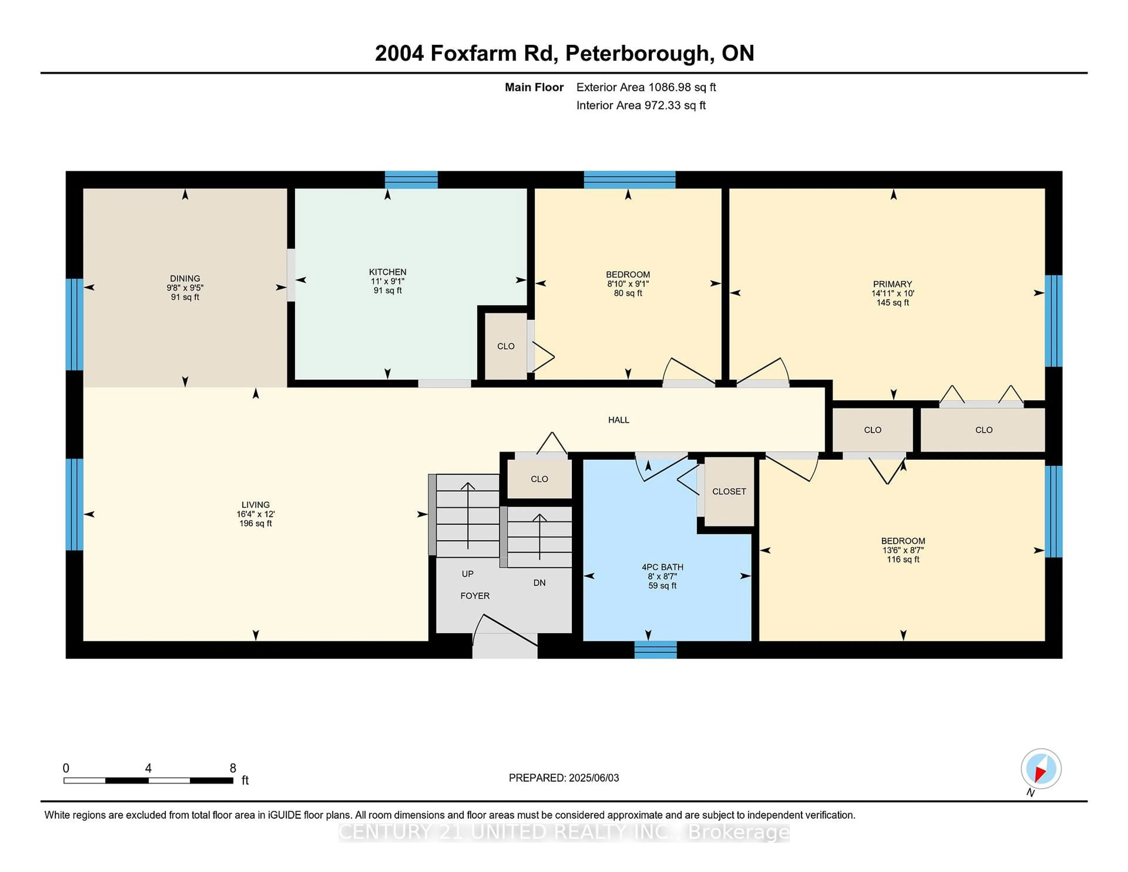 Floor plan for 2004 Foxfarm Rd, Peterborough West Ontario K9K 1P8