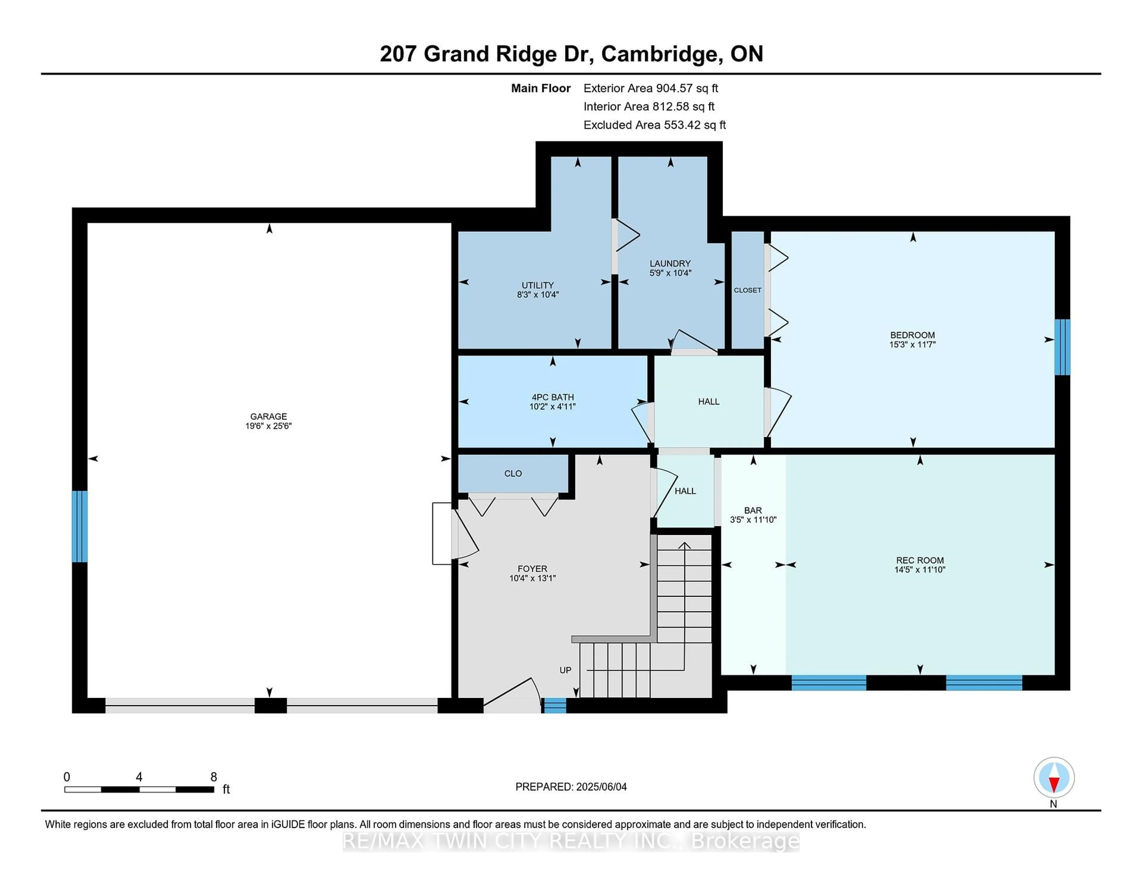 Floor plan for 207 Grand Ridge Dr, Cambridge Ontario N1S 4V6
