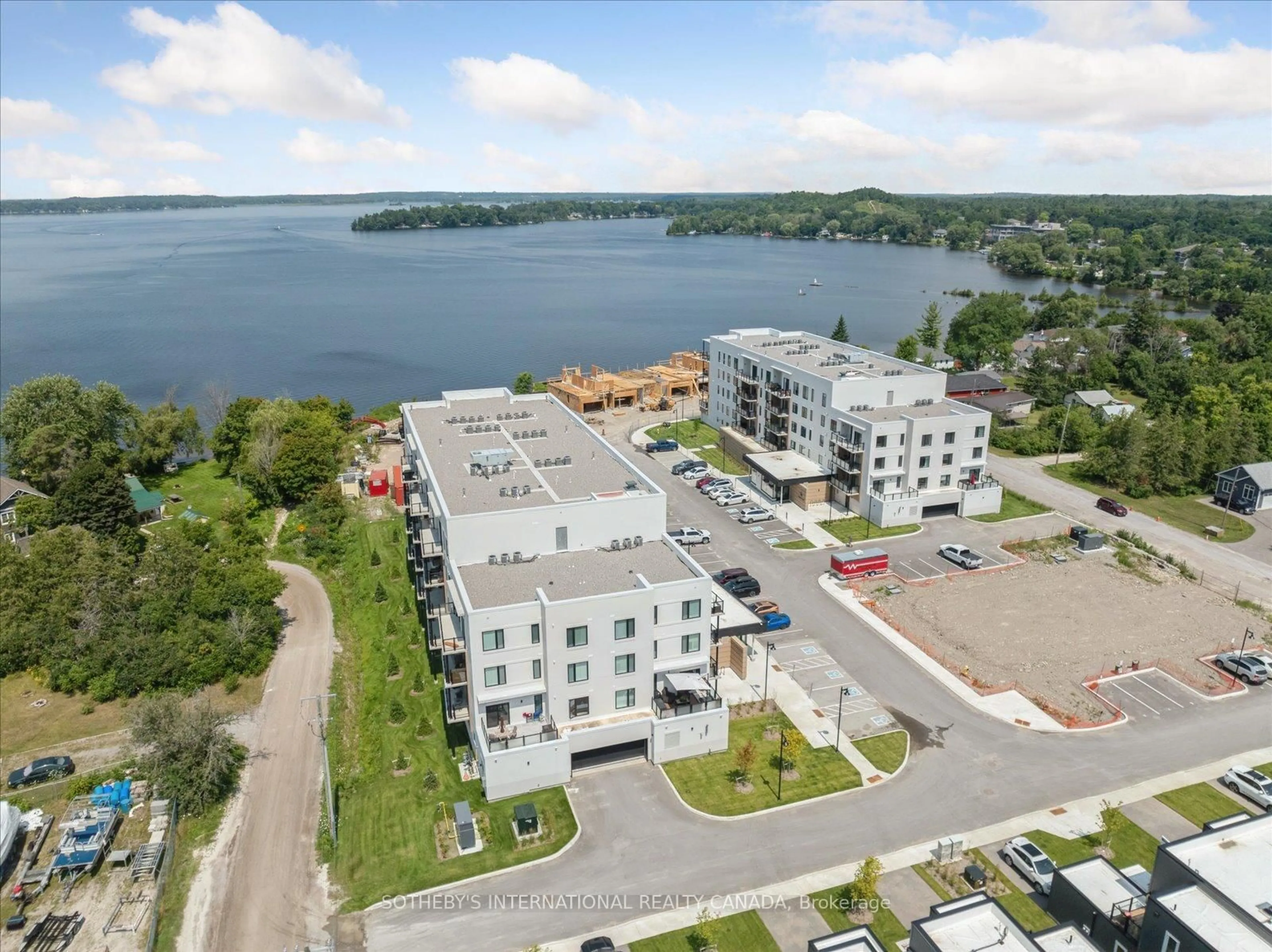 A pic from outside/outdoor area/front of a property/back of a property/a pic from drone, water/lake/river/ocean view for 19B West St #404, Kawartha Lakes Ontario K0M 1N0