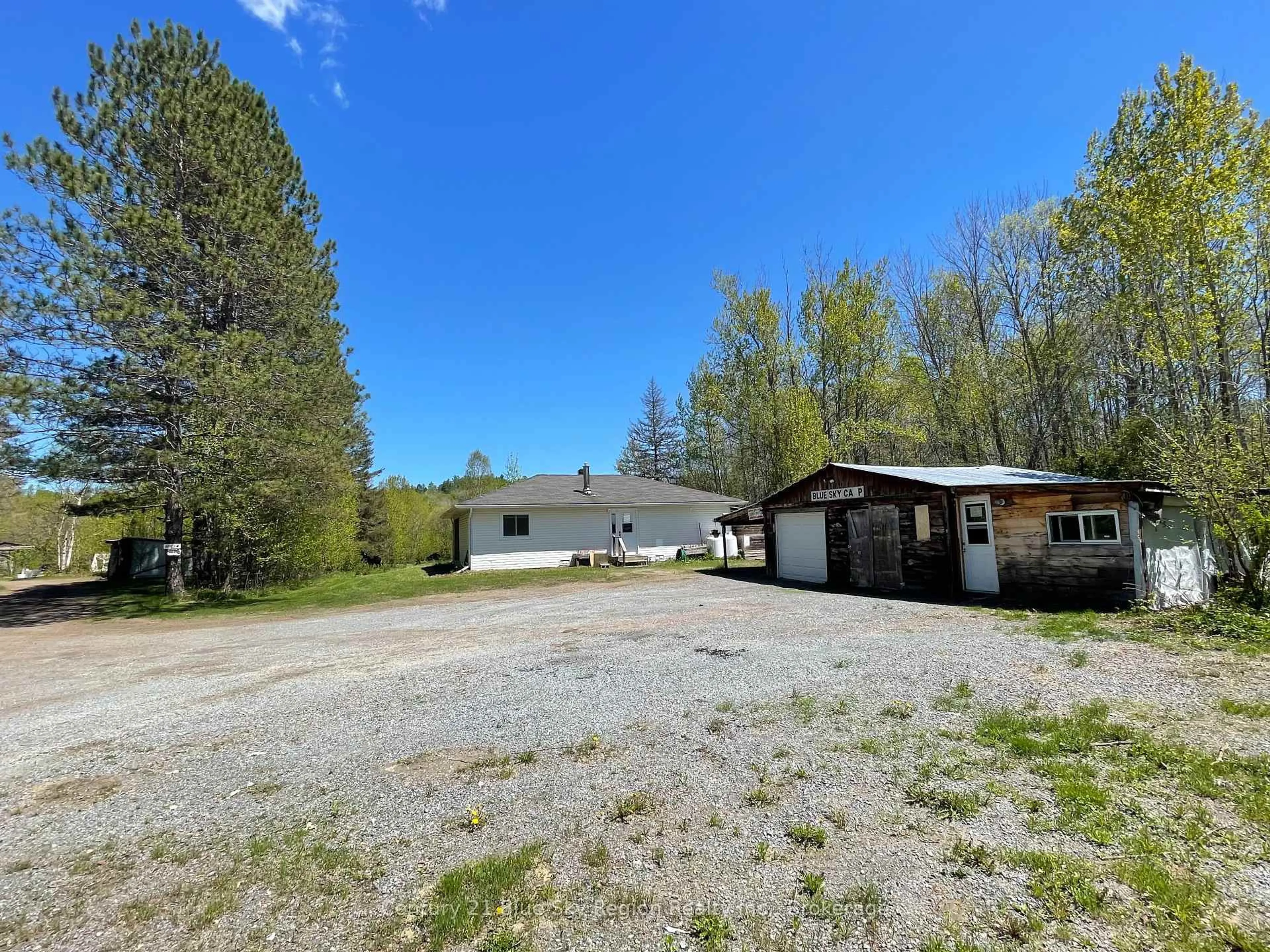 A pic from outside/outdoor area/front of a property/back of a property/a pic from drone, unknown for 13356 HIGHWAY 64, West Nipissing Ontario P0H 1M0