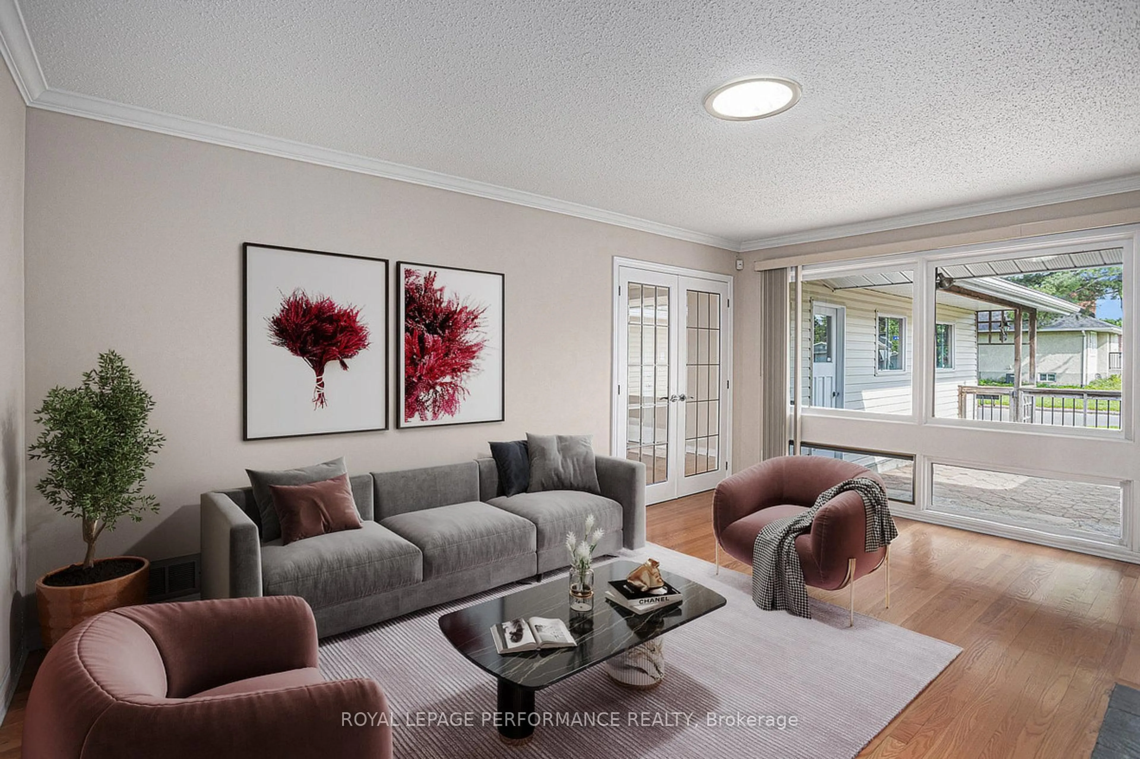 Living room with furniture, unknown for 47 Sunnycrest Dr, Ottawa Ontario K2E 5Y4