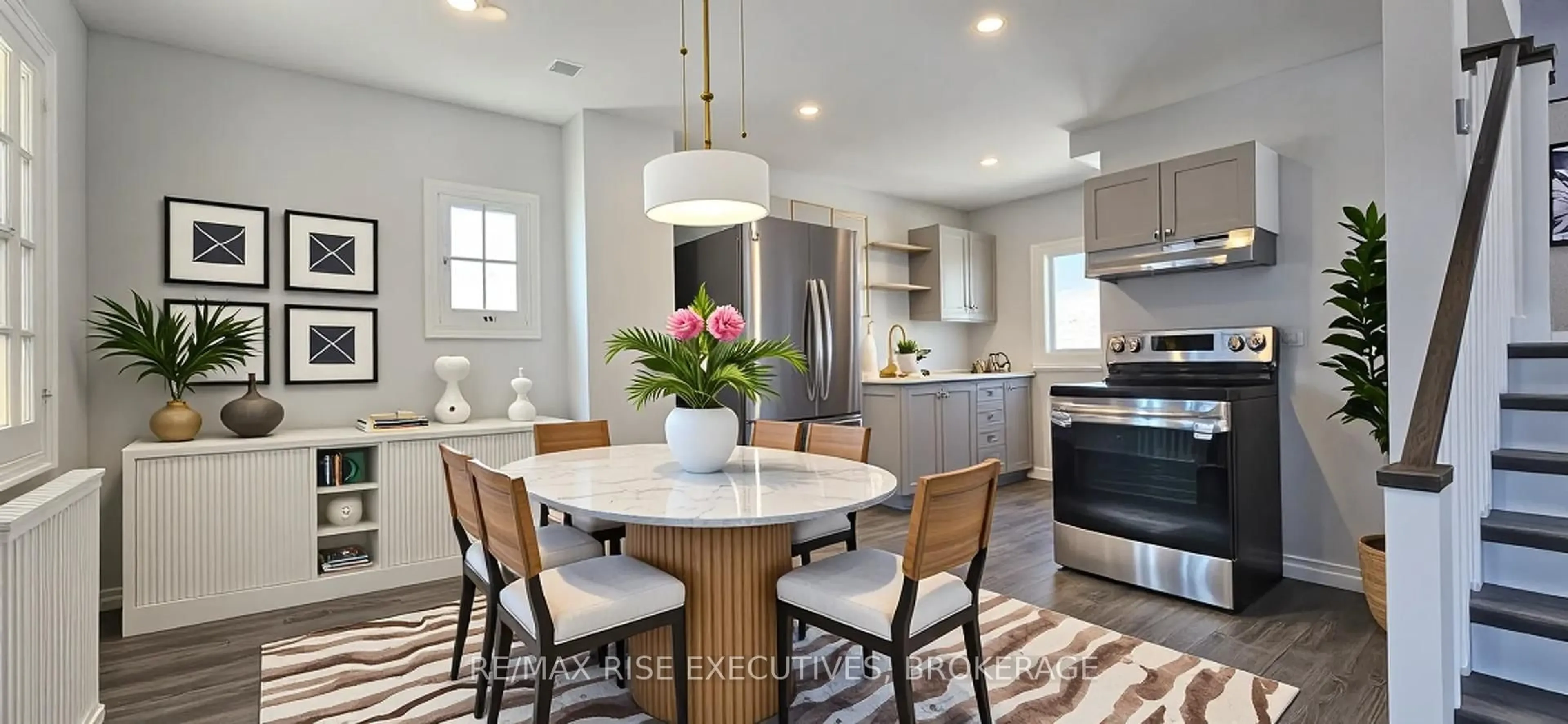 Open concept kitchen, ceramic/tile floor for 500 MACDONNELL St, Kingston Ontario K7K 4W7