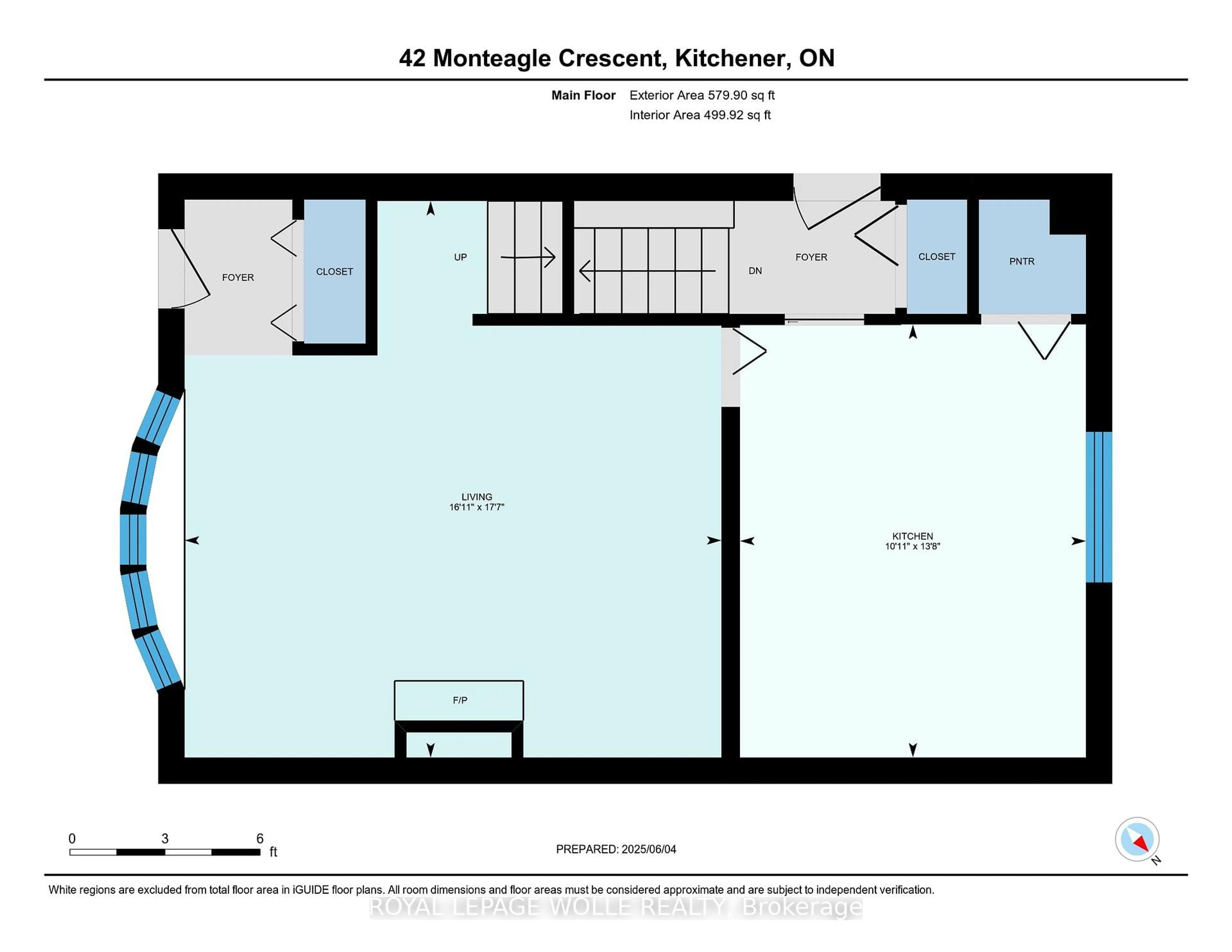 Floor plan for 42 Monteagle Cres, Kitchener Ontario N2N 1N1