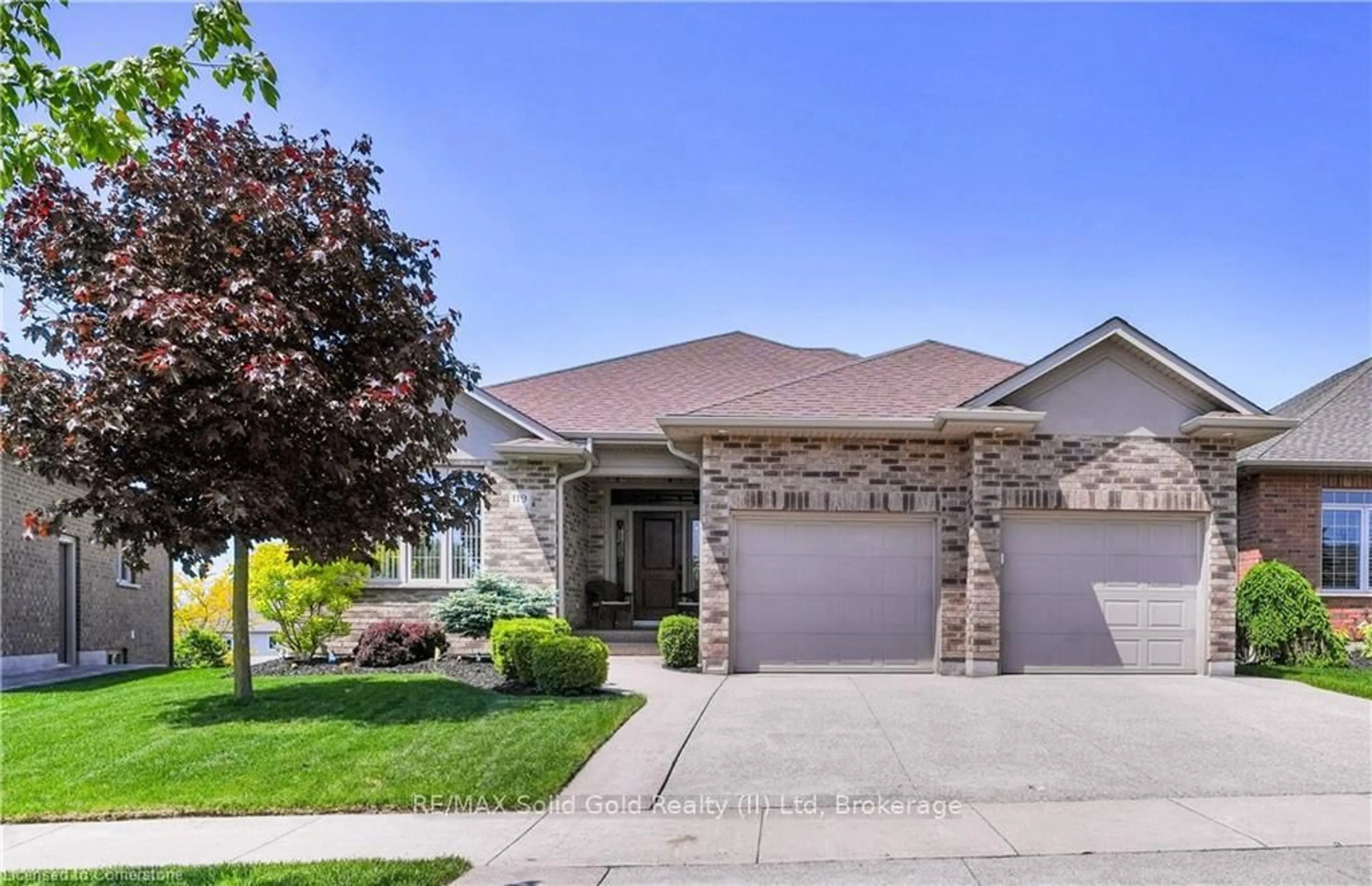 Home with brick exterior material, street for 119 Gerber Meadows Dr, Wellesley Ontario N0B 2T0