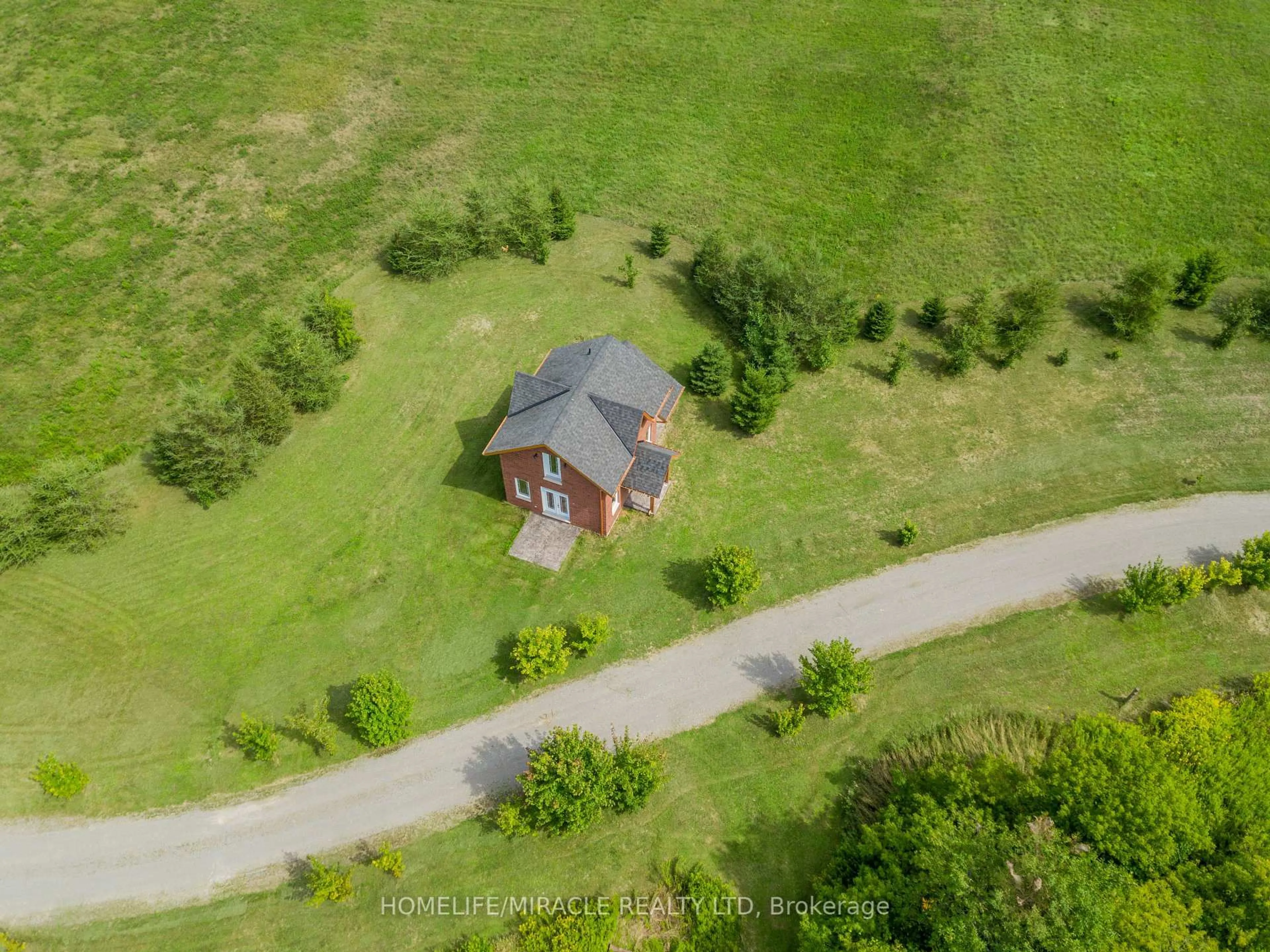A pic from outside/outdoor area/front of a property/back of a property/a pic from drone, street for 528 Concession Rd #13, Trent Hills Ontario K0L 1Y0