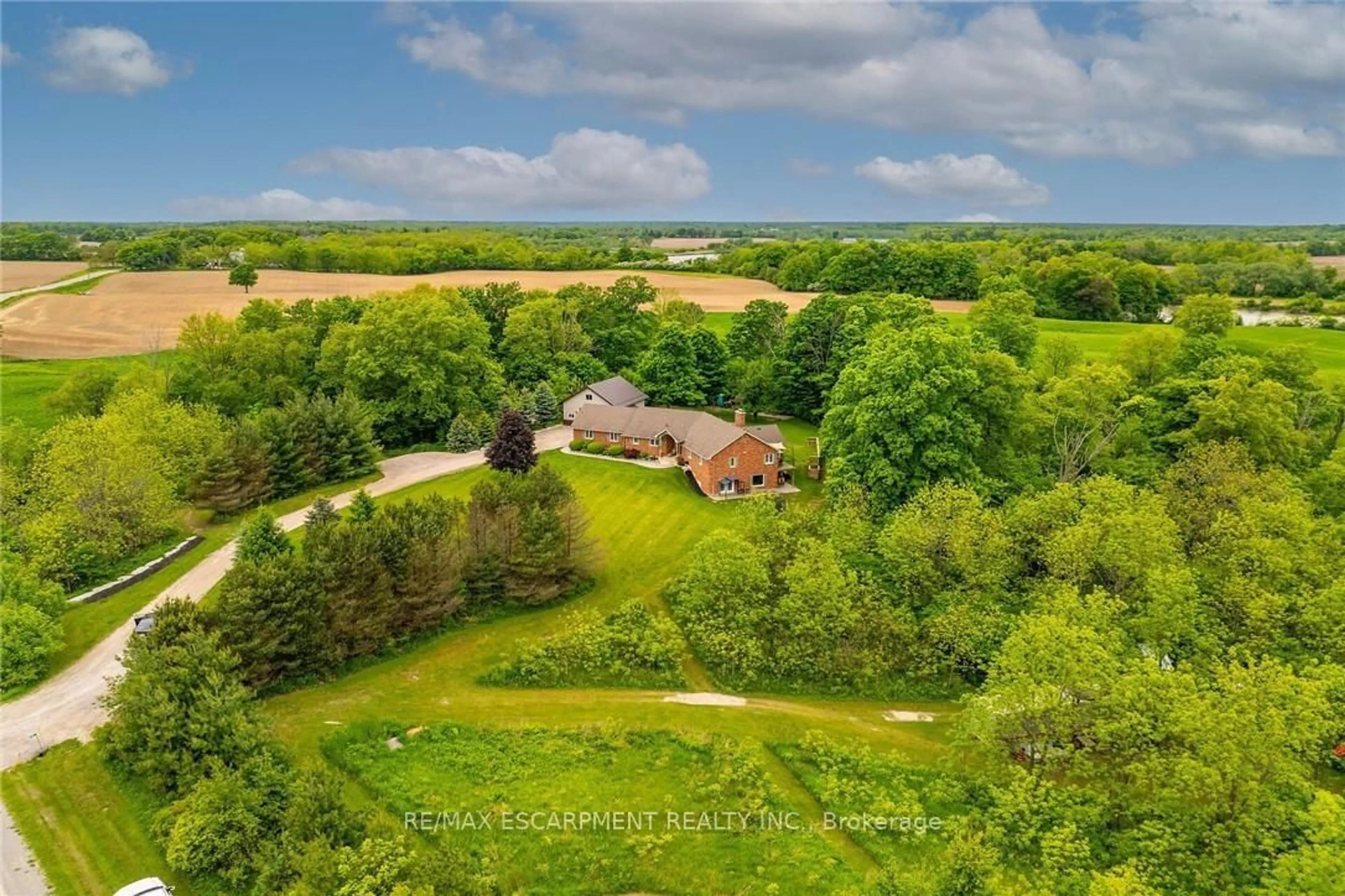 A pic from outside/outdoor area/front of a property/back of a property/a pic from drone, unknown for 1442 River Rd, Haldimand Ontario N0A 1E0