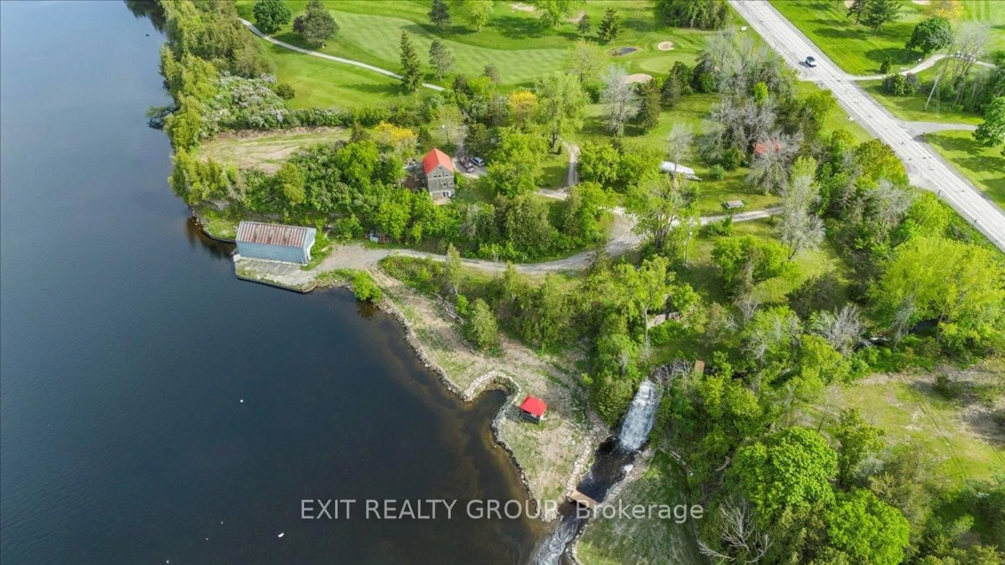 A pic from outside/outdoor area/front of a property/back of a property/a pic from drone, water/lake/river/ocean view for 782 County Rd 49, Prince Edward County Ontario K0K 2T0