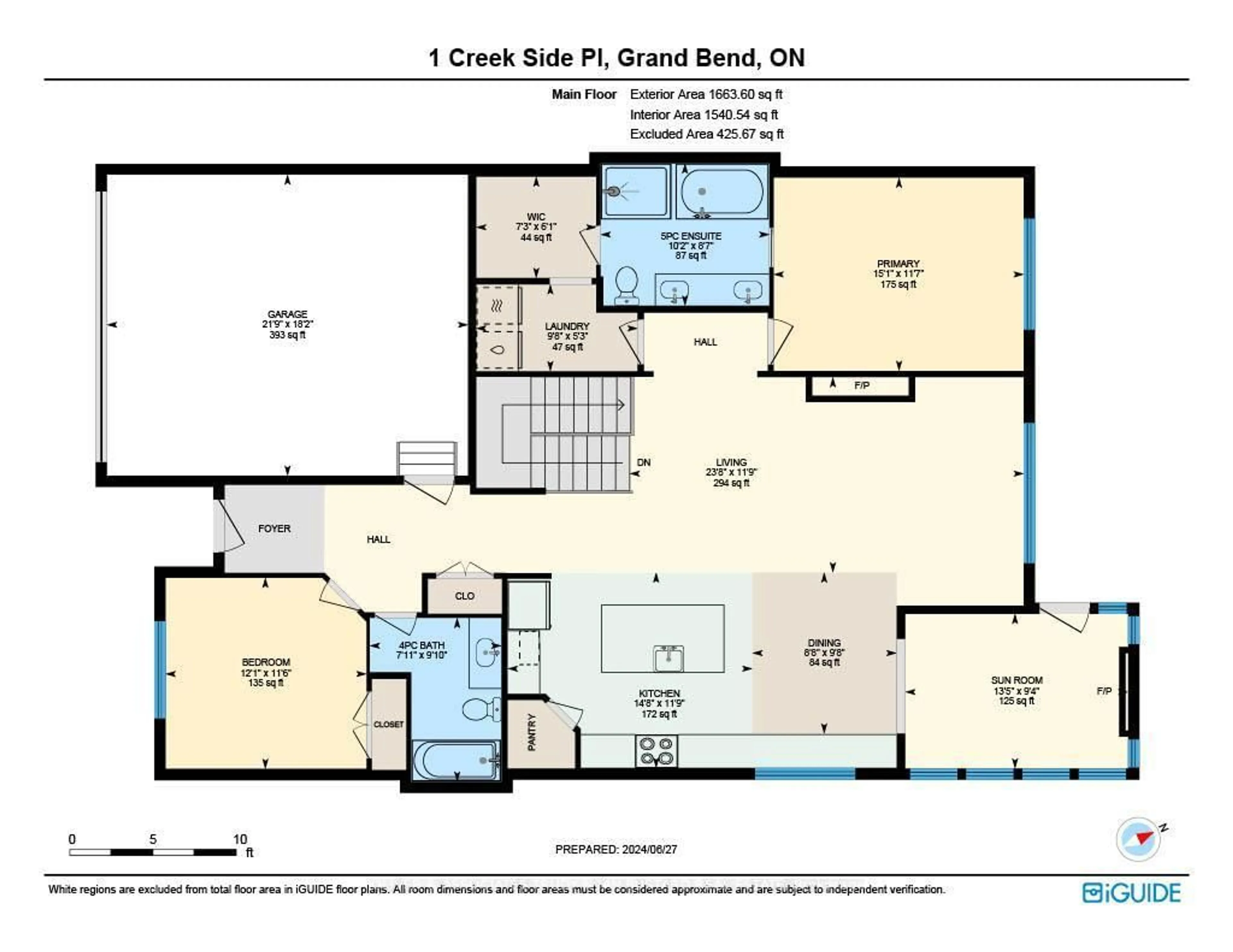 Floor plan for 1 Creek Side Pl, Lambton Shores Ontario N0M 1T0