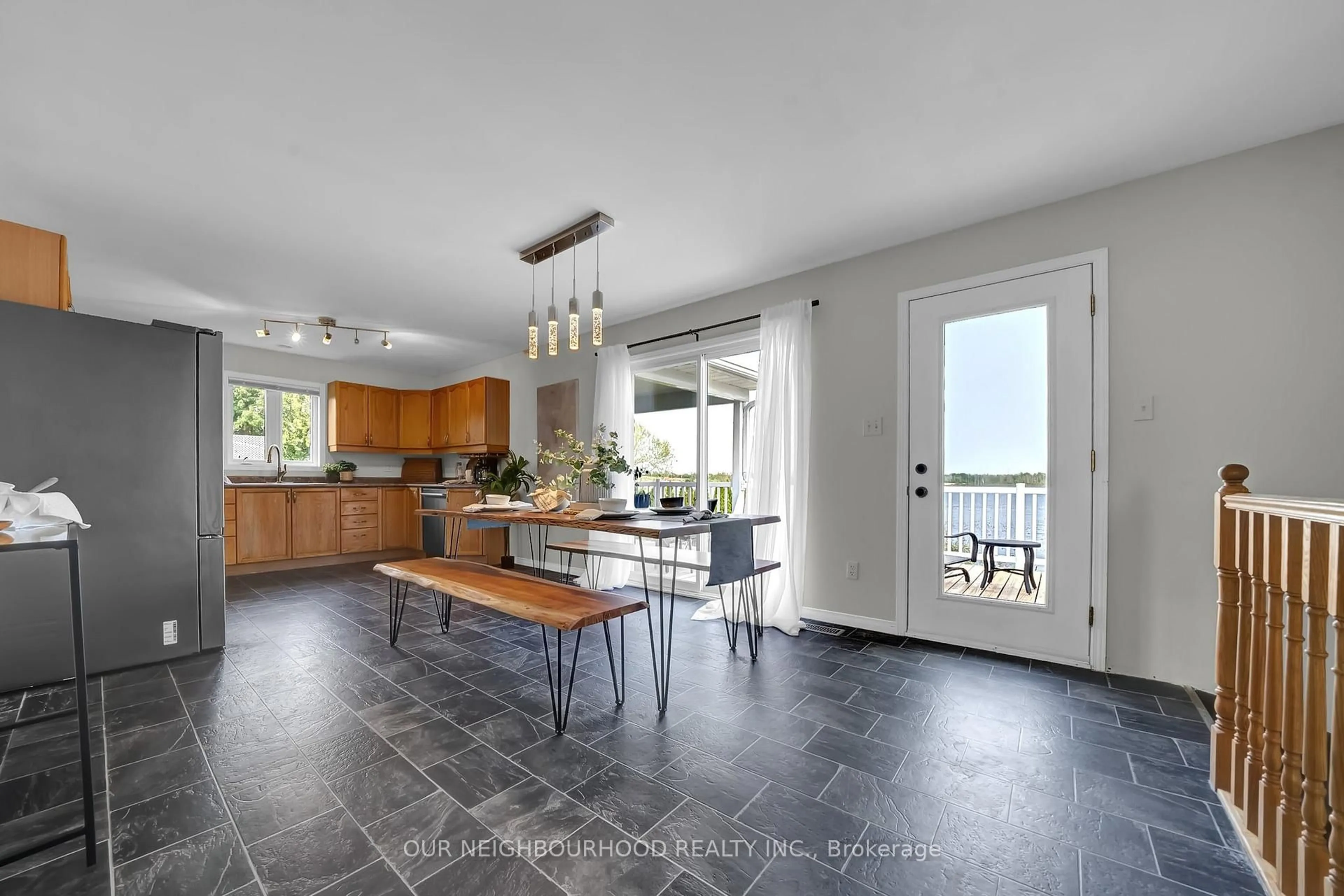 Open concept kitchen, ceramic/tile floor for 118 O'reilly Lane, Kawartha Lakes Ontario K0M 2C0