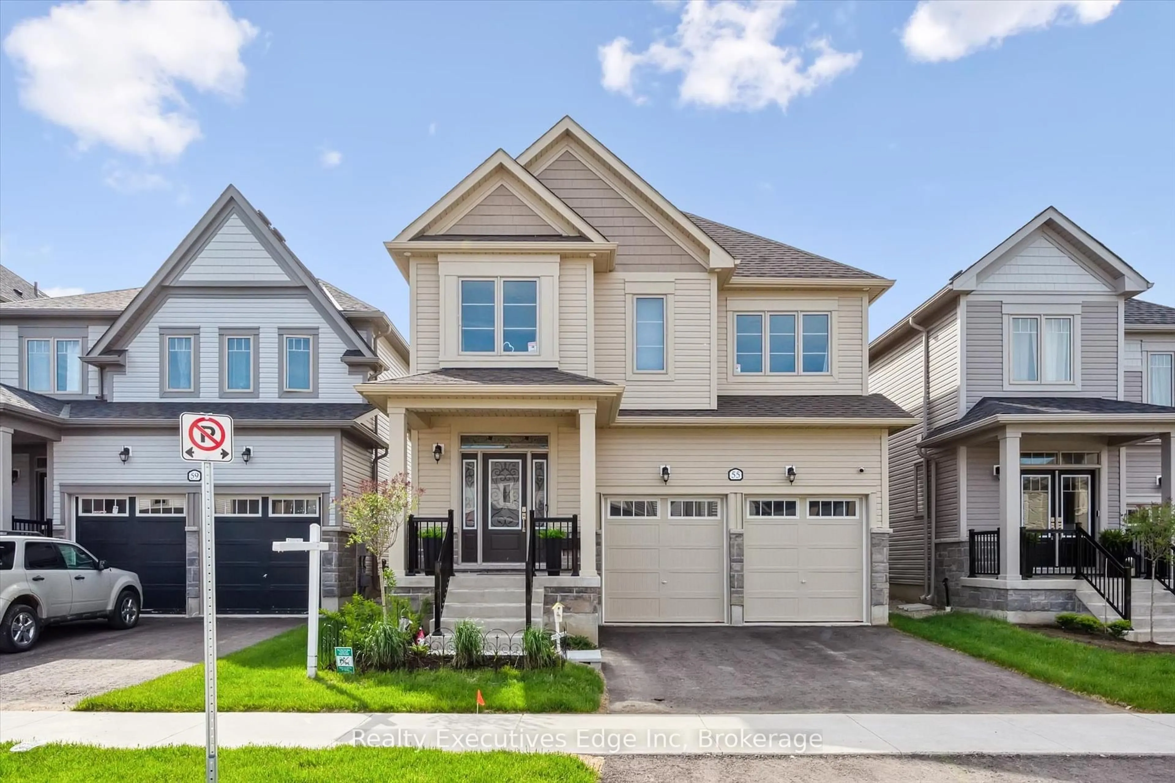 Home with brick exterior material, street for 55 Povey Rd, Centre Wellington Ontario N1M 2W3