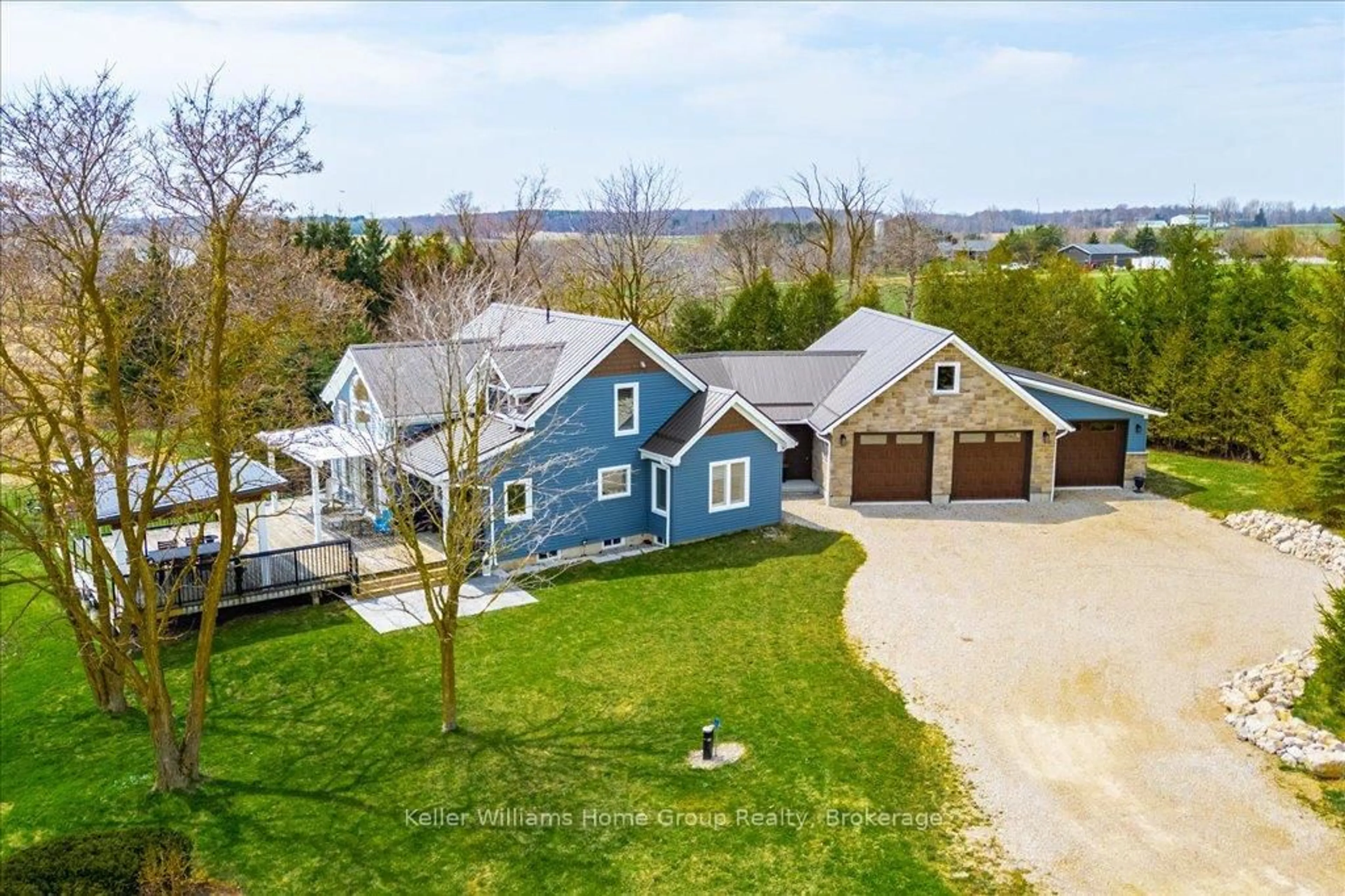 A pic from outside/outdoor area/front of a property/back of a property/a pic from drone, water/lake/river/ocean view for 8141 Side Road 20 N/A, Centre Wellington Ontario N1M 2W4