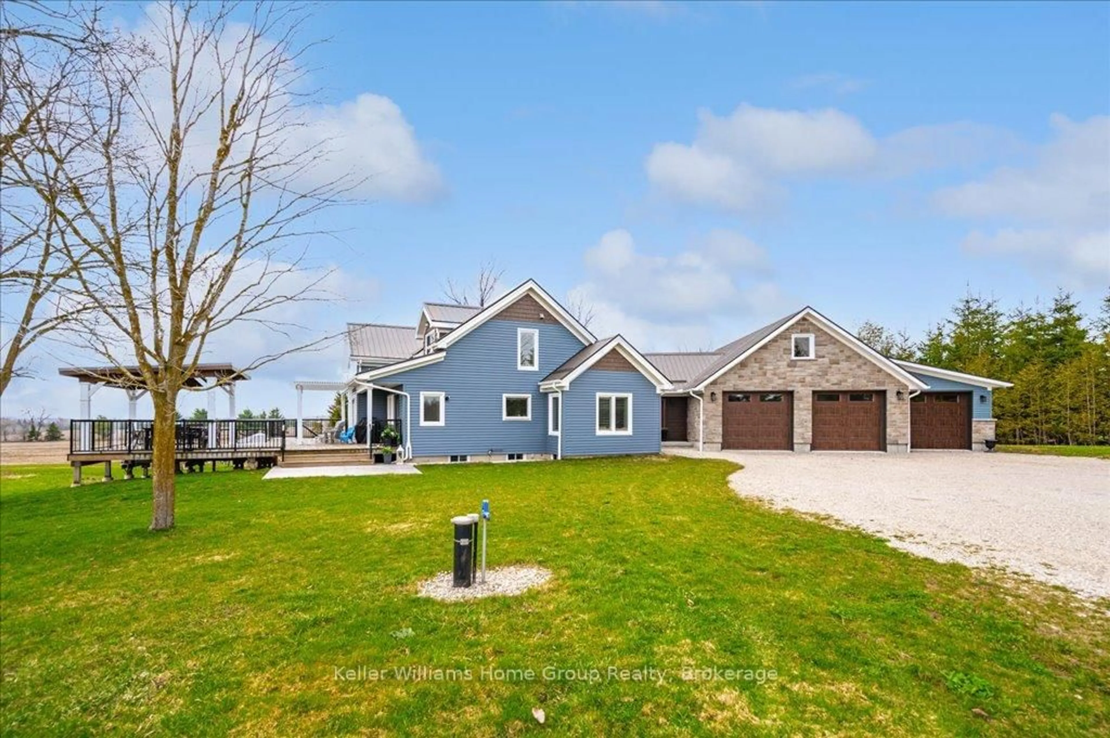 A pic from outside/outdoor area/front of a property/back of a property/a pic from drone, water/lake/river/ocean view for 8141 Side Road 20, Centre Wellington Ontario N1M 2W4
