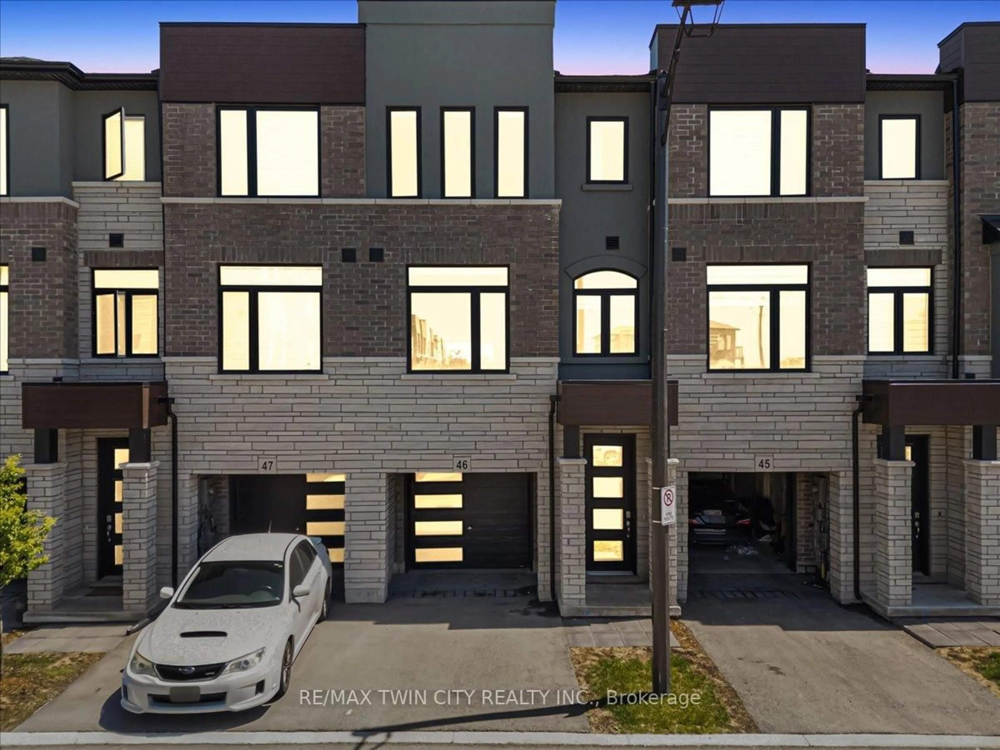 Home with brick exterior material, street for 290 Equestrian Way #46, Cambridge Ontario N3E 0E7