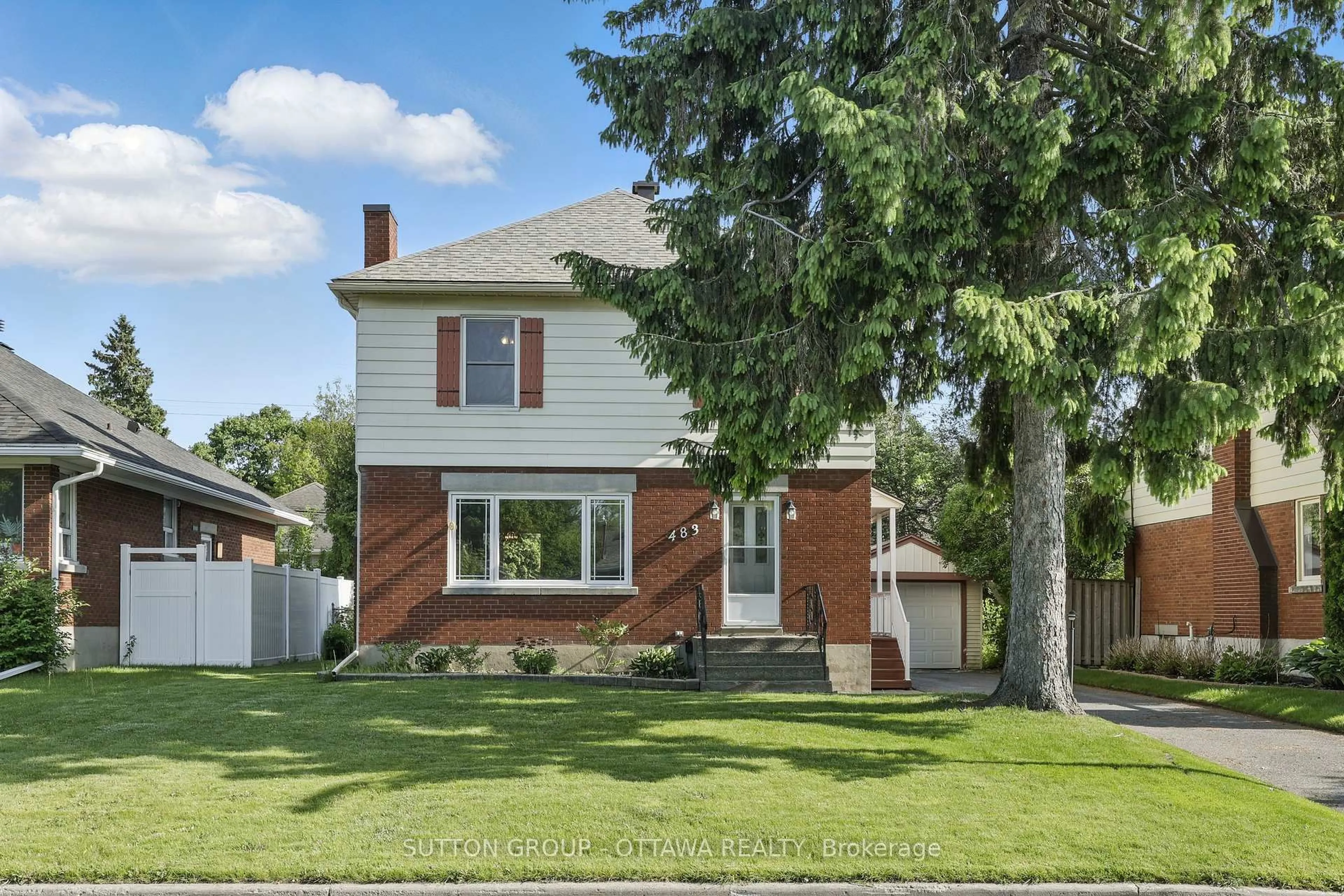Home with brick exterior material, street for 483 Wolffdale Cres, Ottawa Ontario K1K 1N6