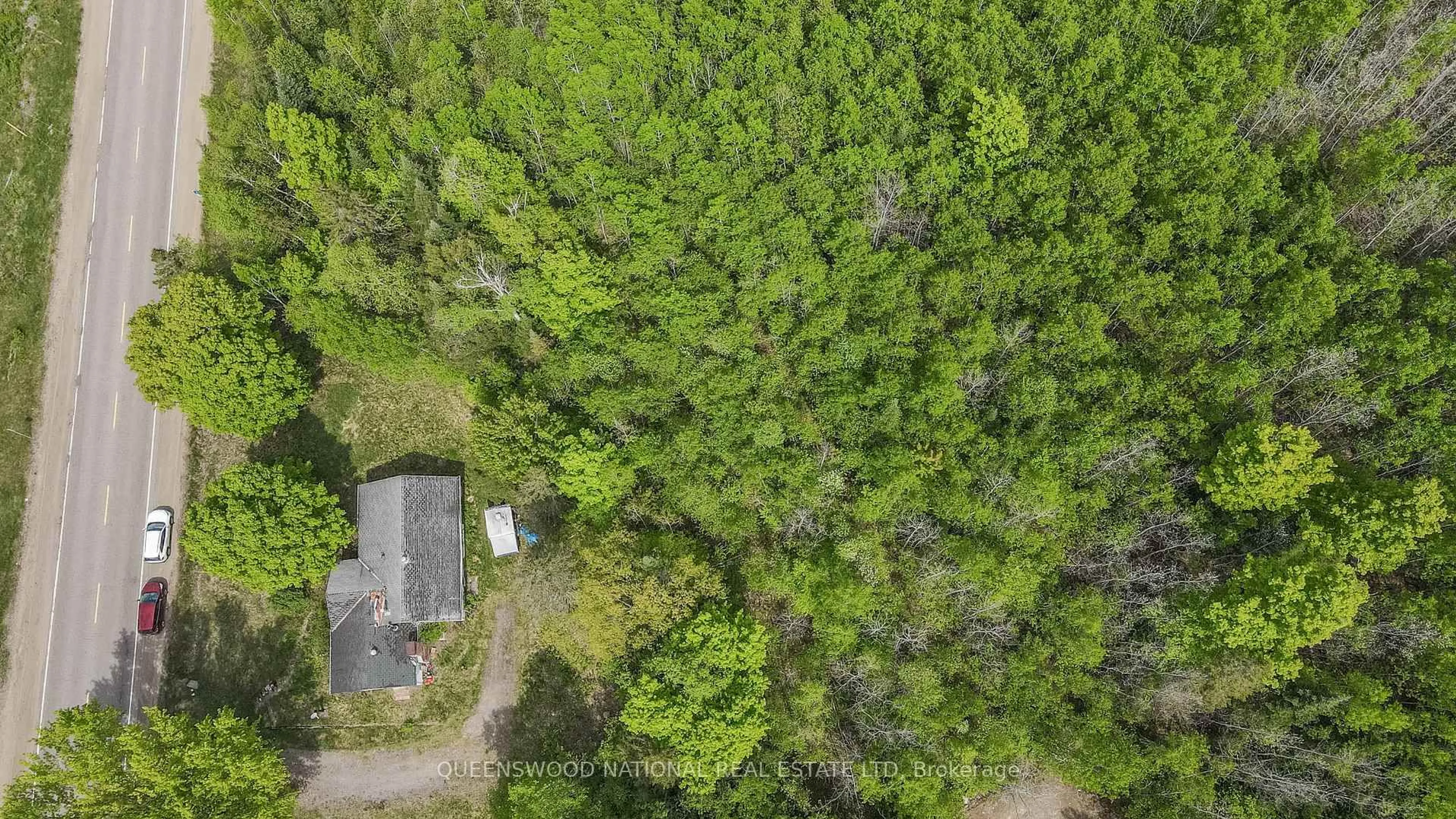 A pic from outside/outdoor area/front of a property/back of a property/a pic from drone, forest/trees view for 38966 Combermere Rd, Combermere Ontario K0J 1L0