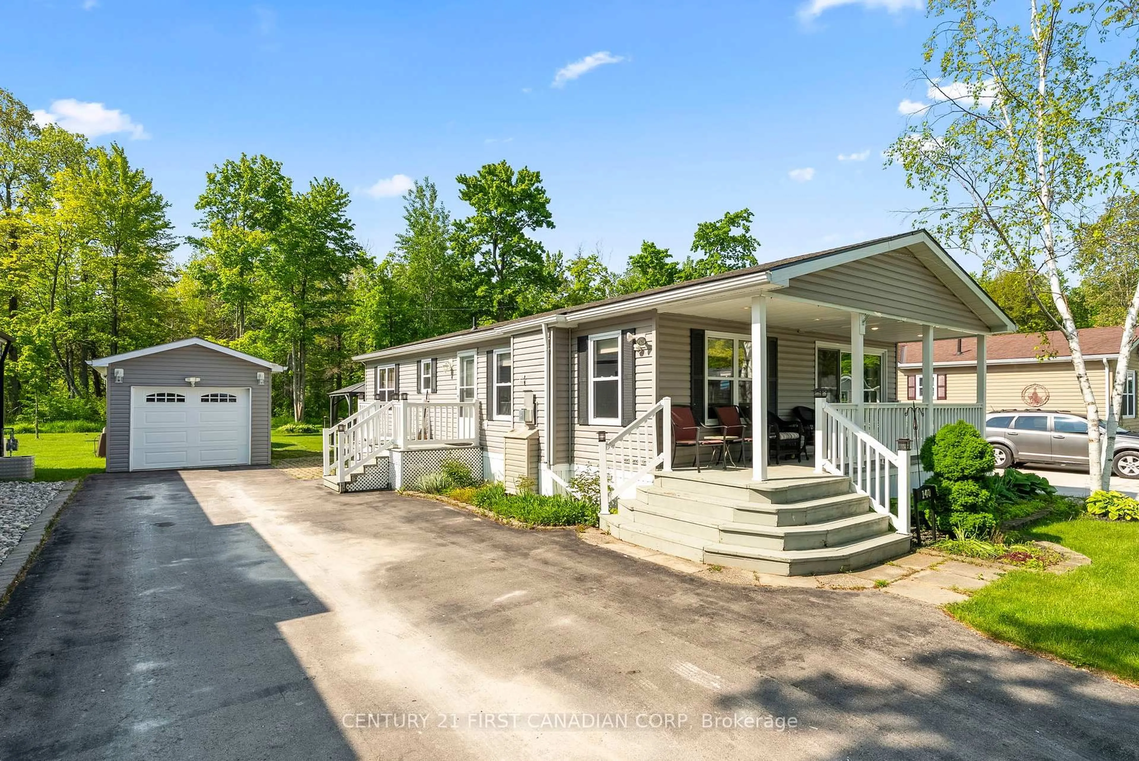 Home with vinyl exterior material, street for 36501 Dashwood Rd, South Huron Ontario N0M 1M0