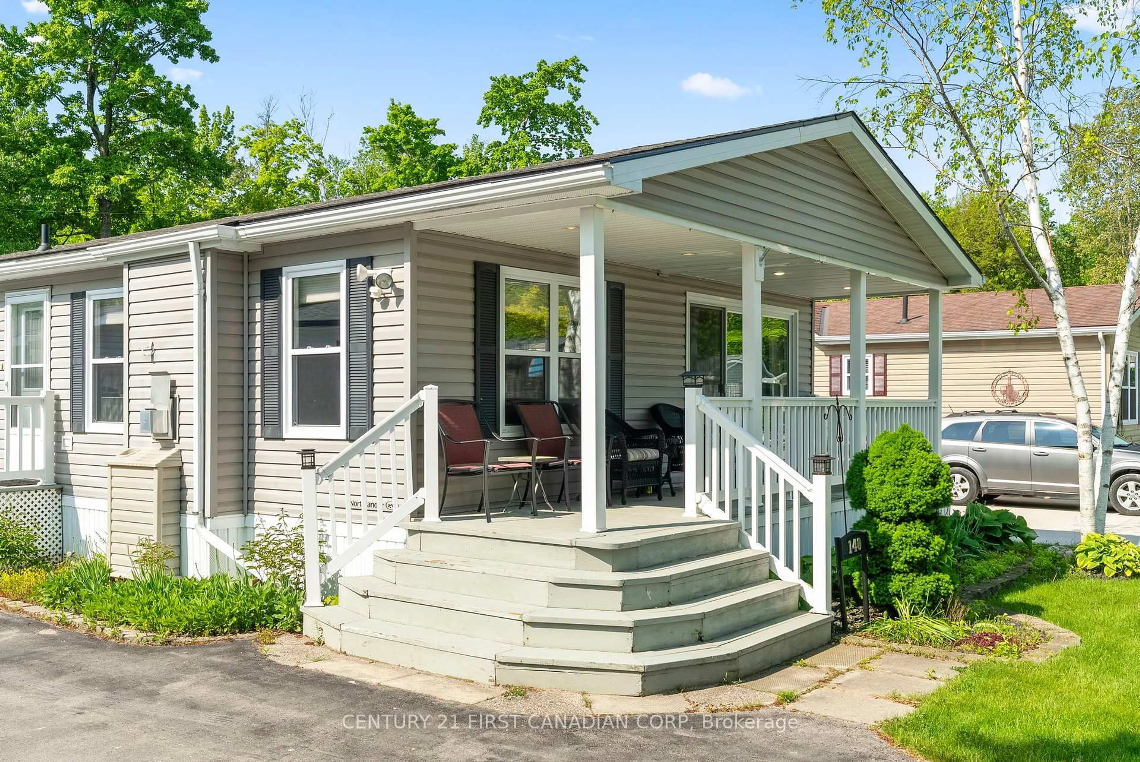 Home with vinyl exterior material, street for 36501 Dashwood Rd, South Huron Ontario N0M 1M0