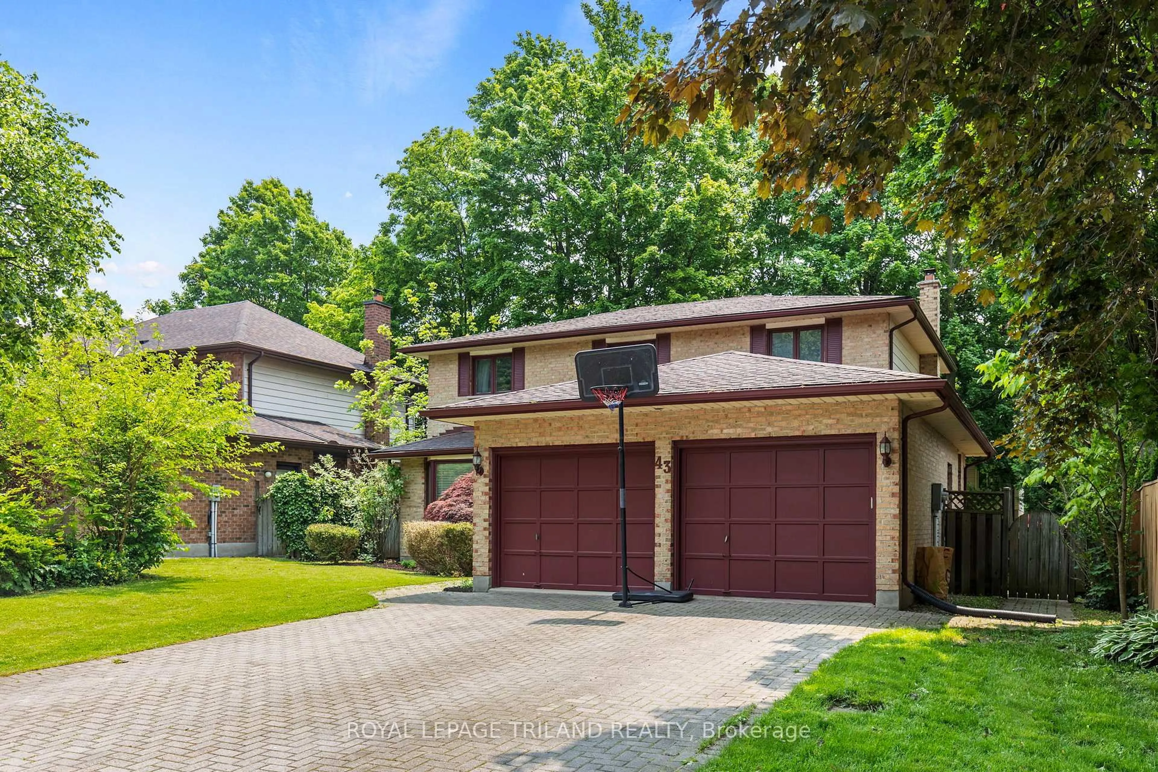 Home with brick exterior material, street for 43 Mountainview Cres, London South Ontario N6J 4M5