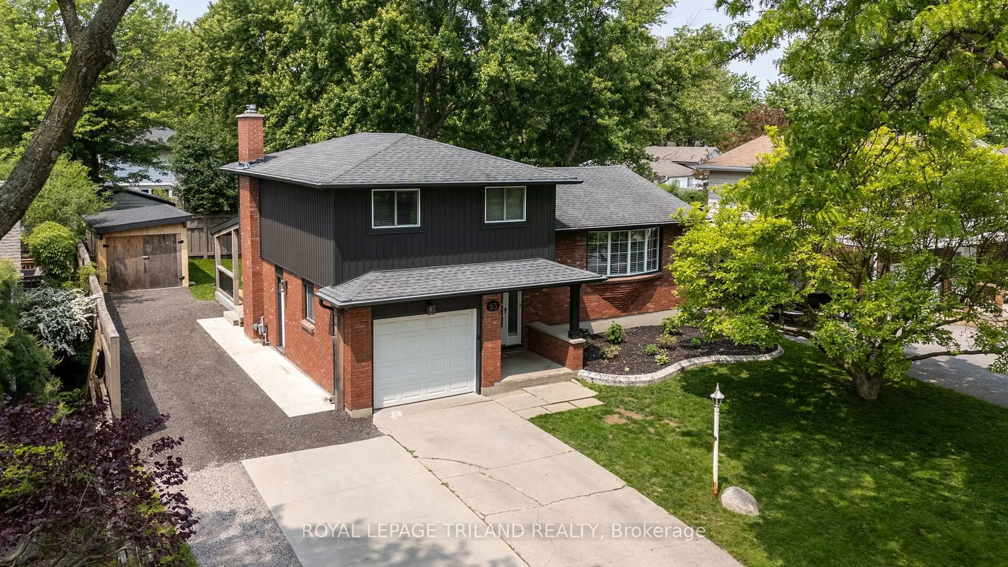 Home with brick exterior material, street for 93 St Lawrence Blvd, London South Ontario N6J 2X2