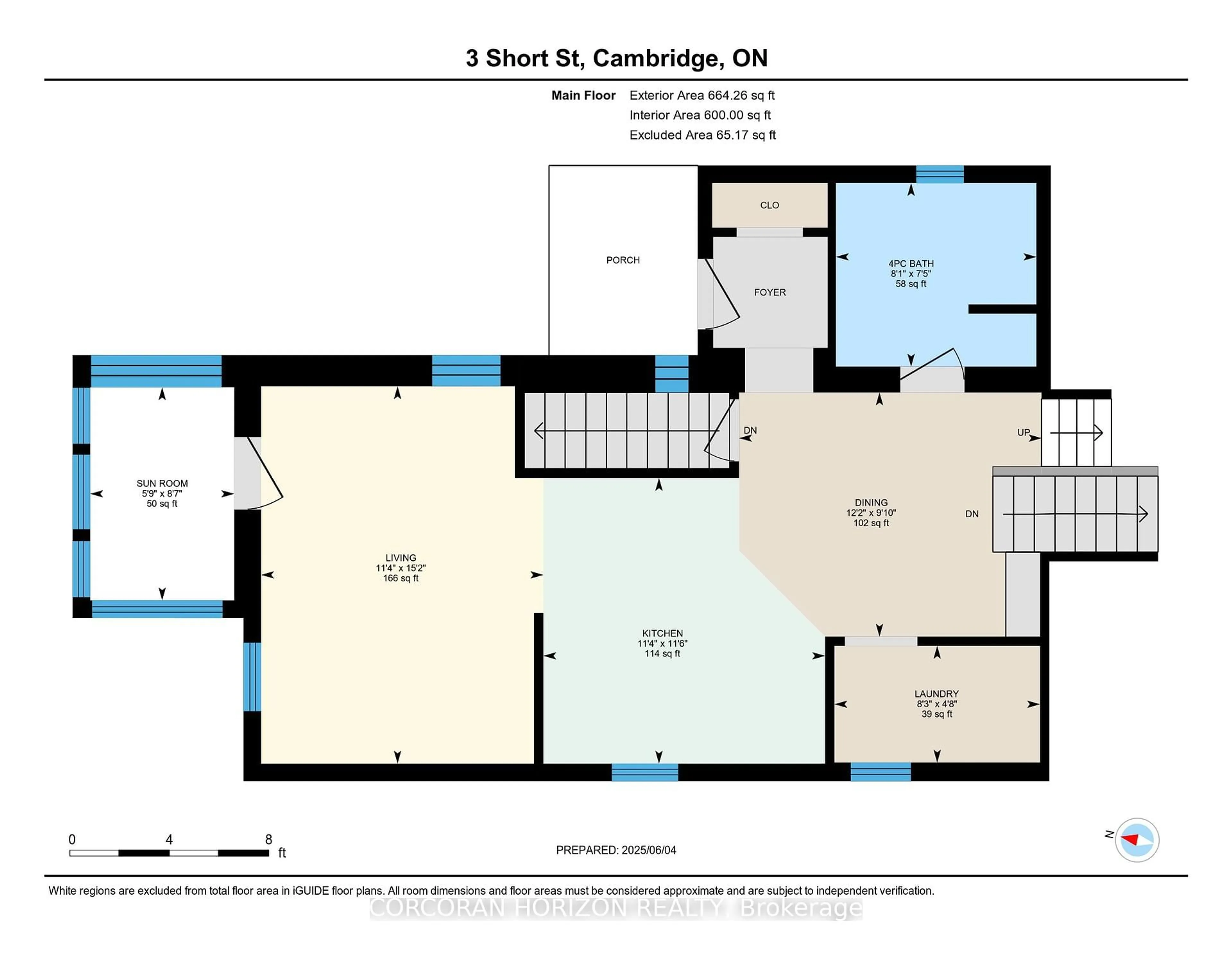 Floor plan for 3 Short St, Cambridge Ontario N1R 2L9