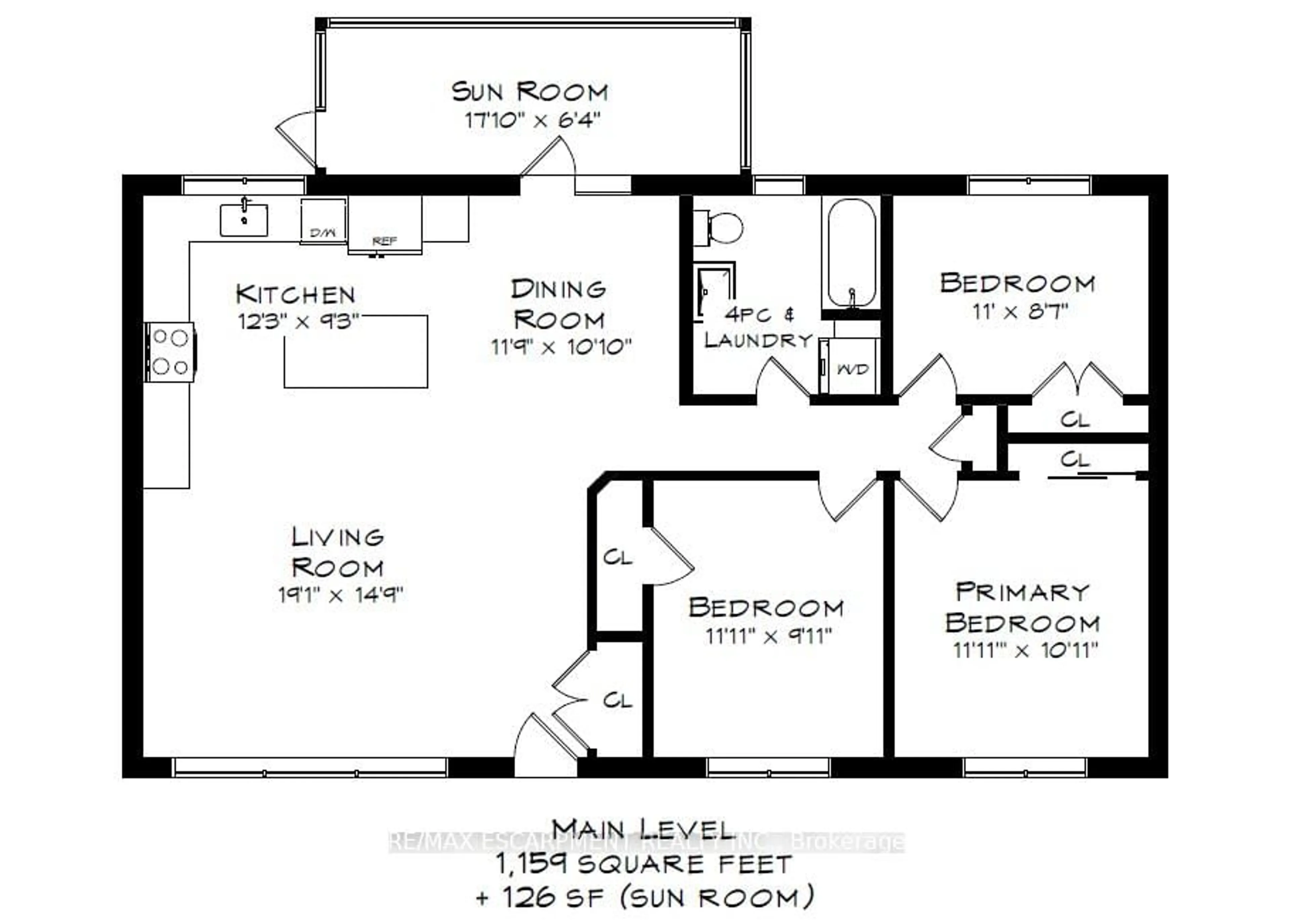 Floor plan for 14 Algonquin Ave, Hamilton Ontario L9H 7L2