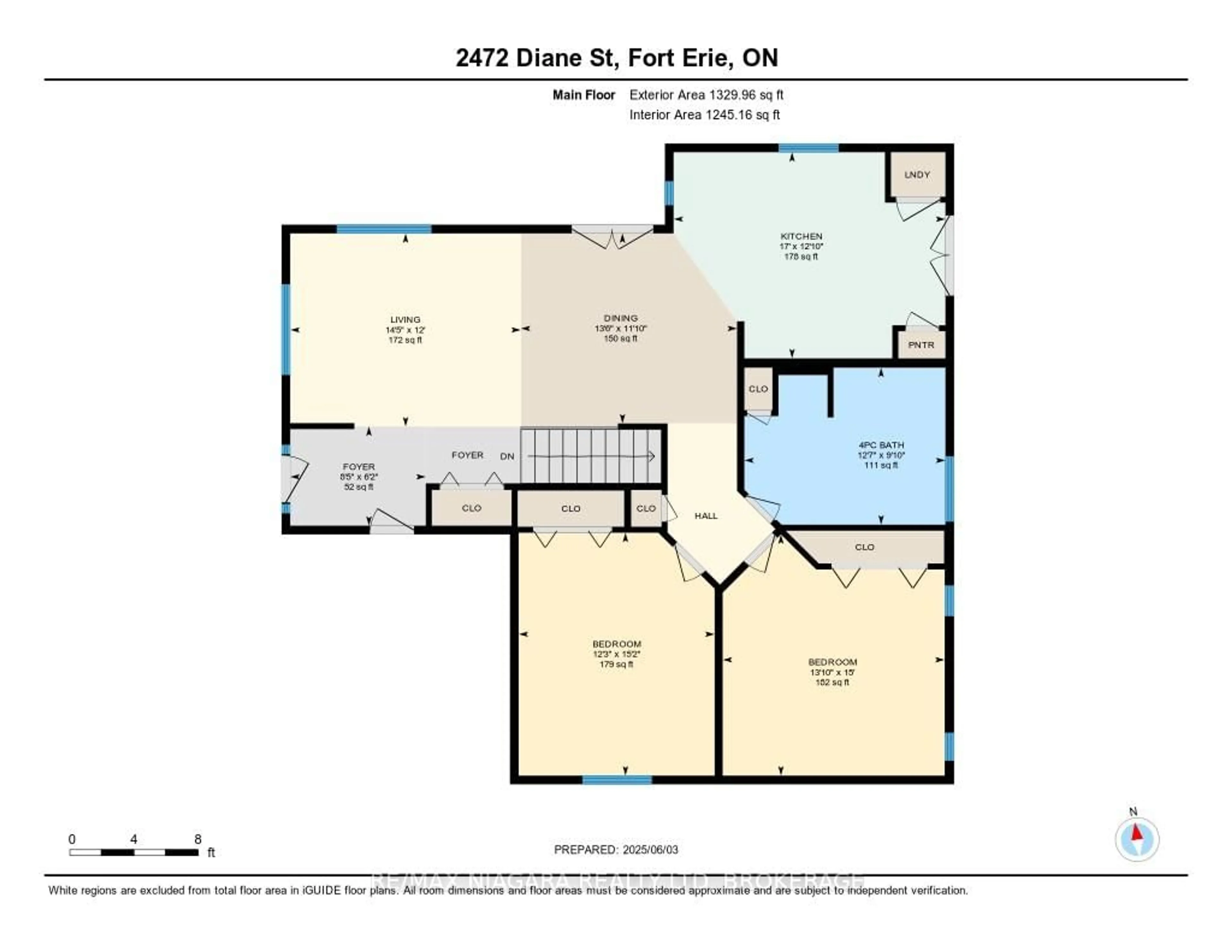 Floor plan for 2472 Diane St, Fort Erie Ontario L0S 1S0