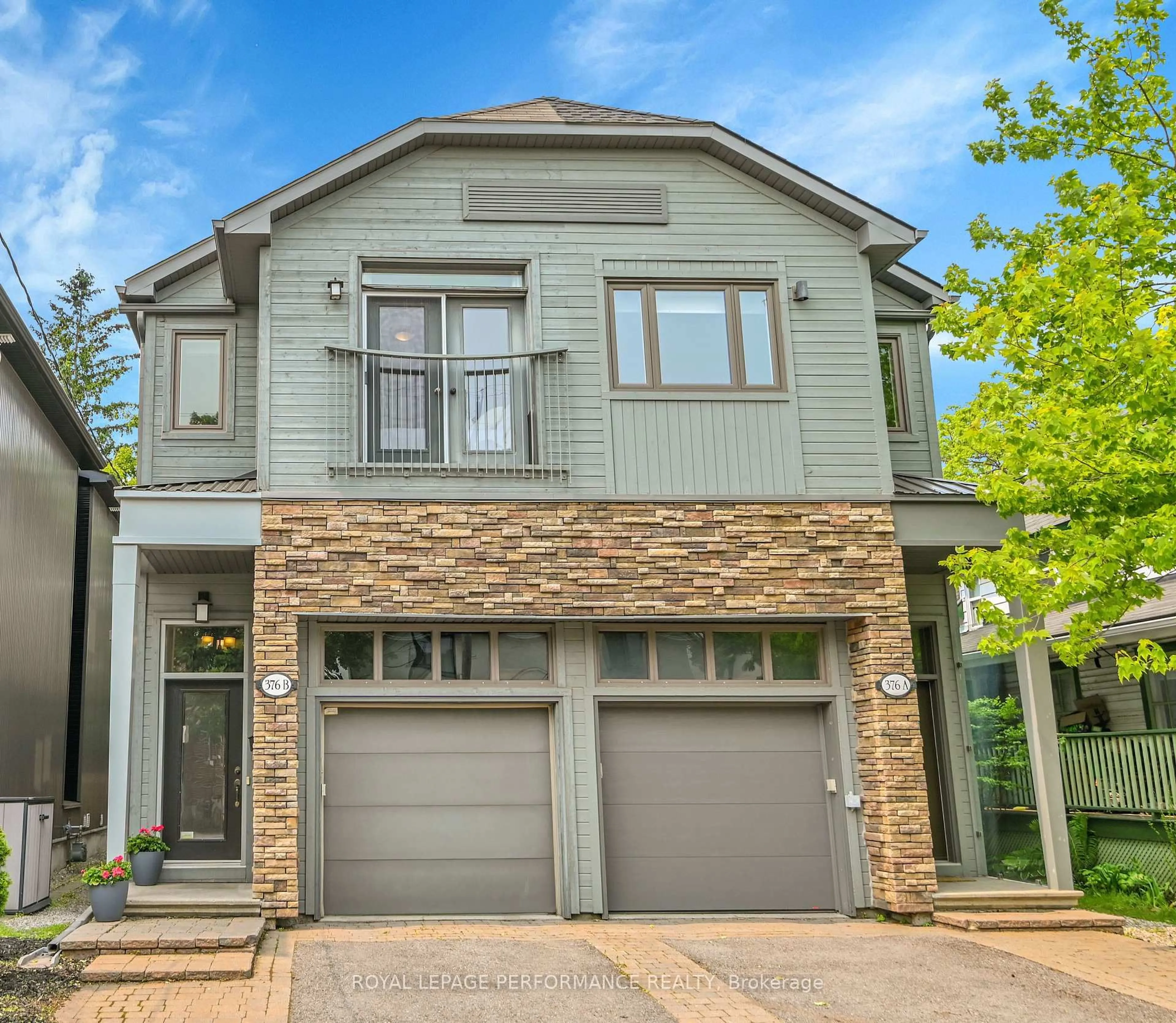 Home with brick exterior material, street for 376 Winston Ave #B, Ottawa Ontario K2A 1Y5