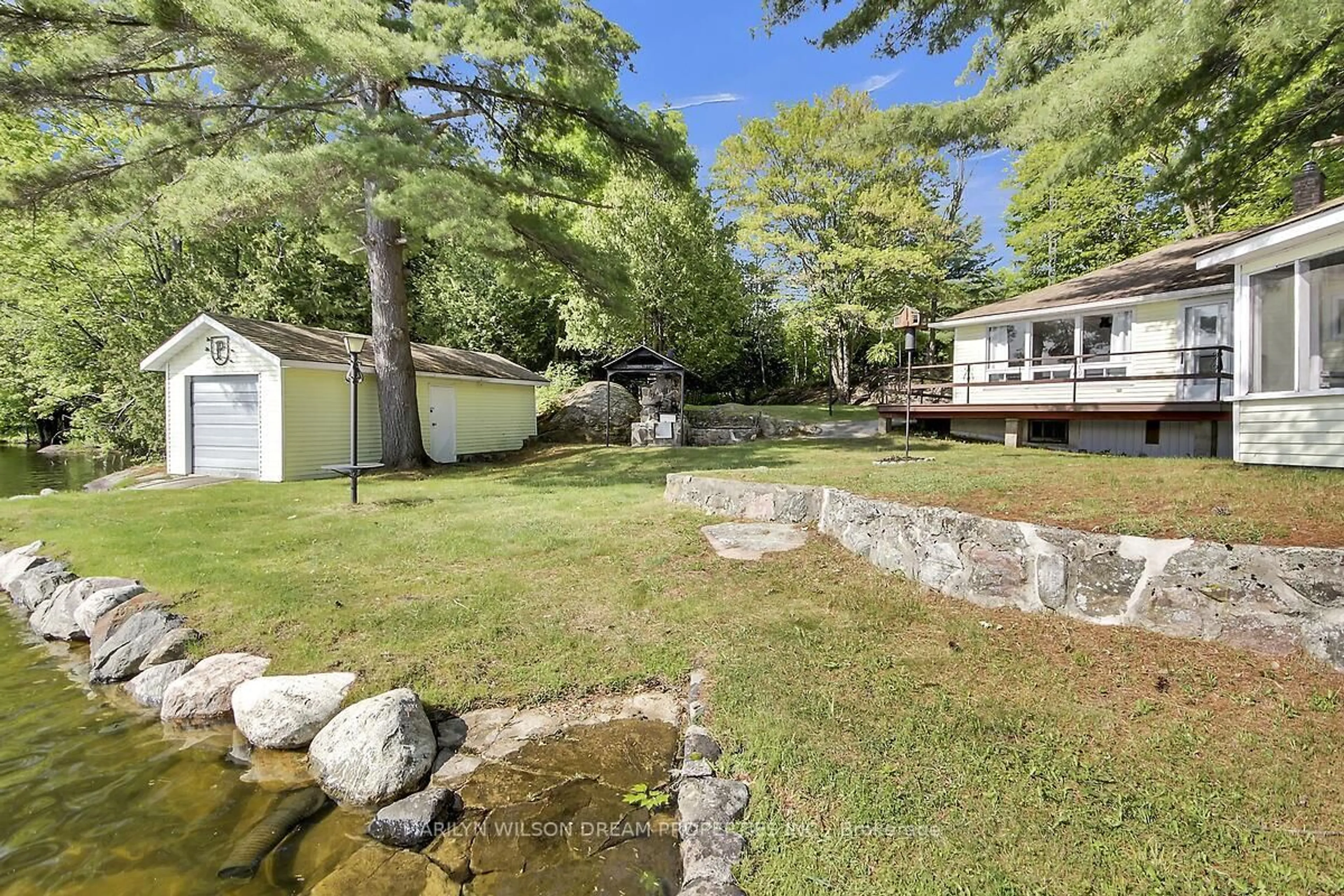 Patio, water/lake/river/ocean view for 67 Meadow Lane, Tichborne Ontario K0H 2V0