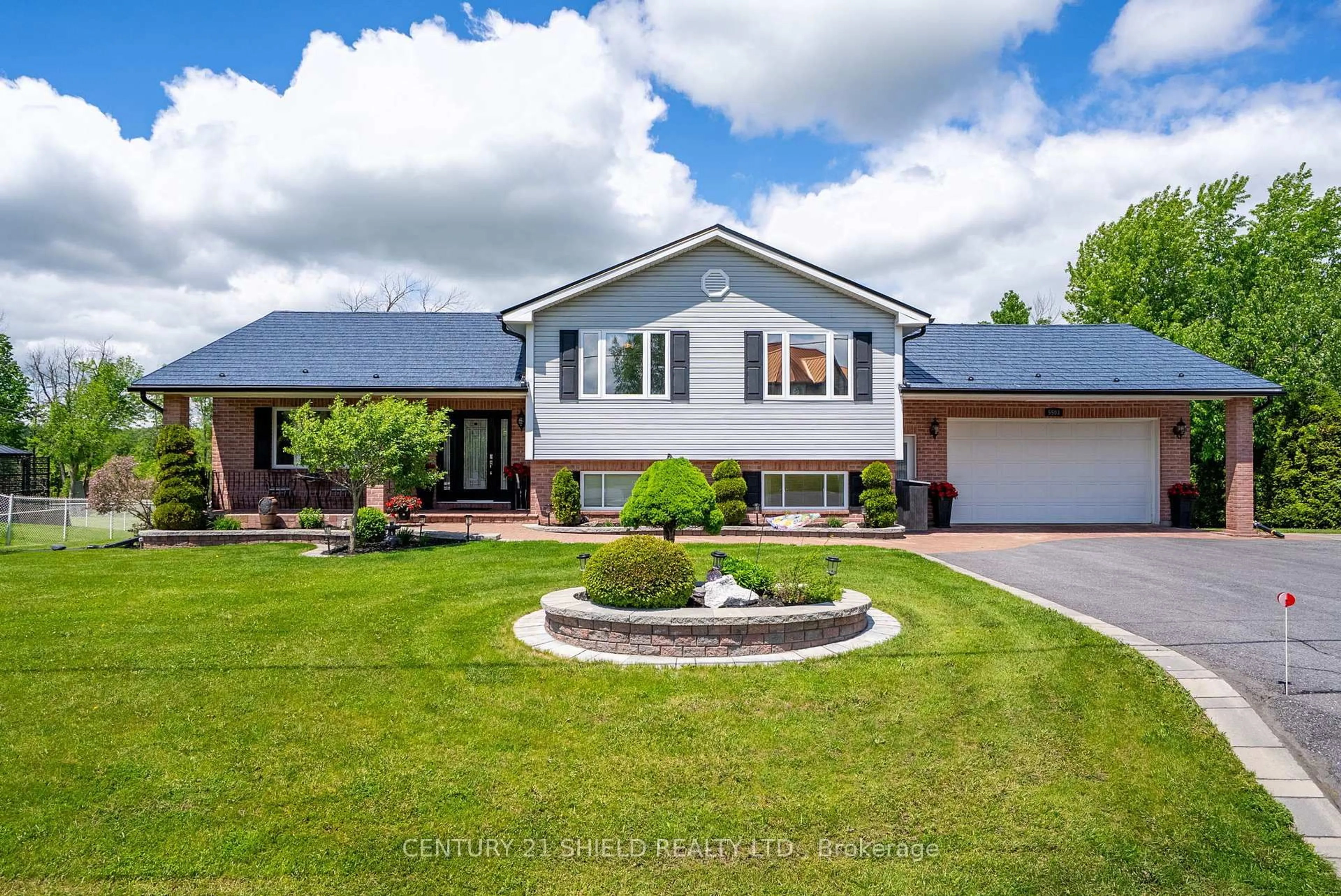 Home with brick exterior material, street for 5503 Cedar View Dr, South Stormont Ontario K0C 1P0