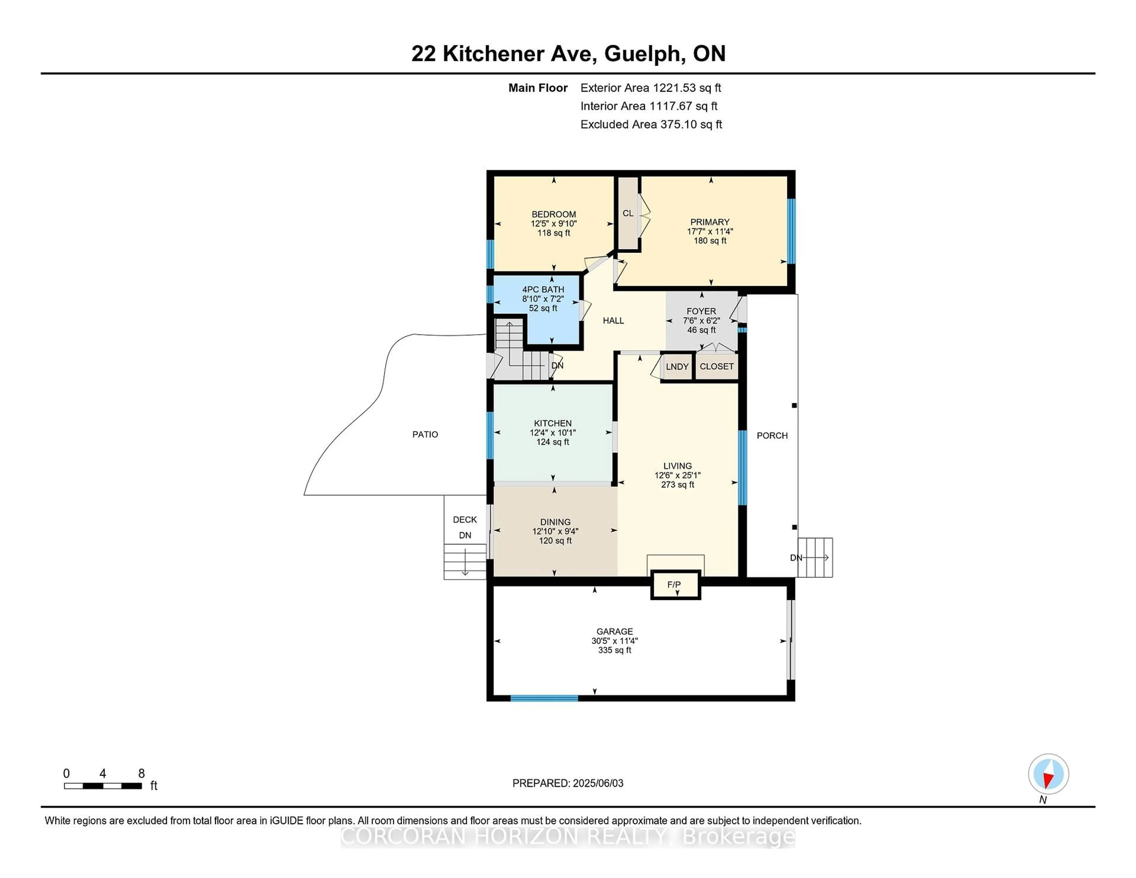 Floor plan for 22 Kitchener Ave, Guelph Ontario N1E 1L4