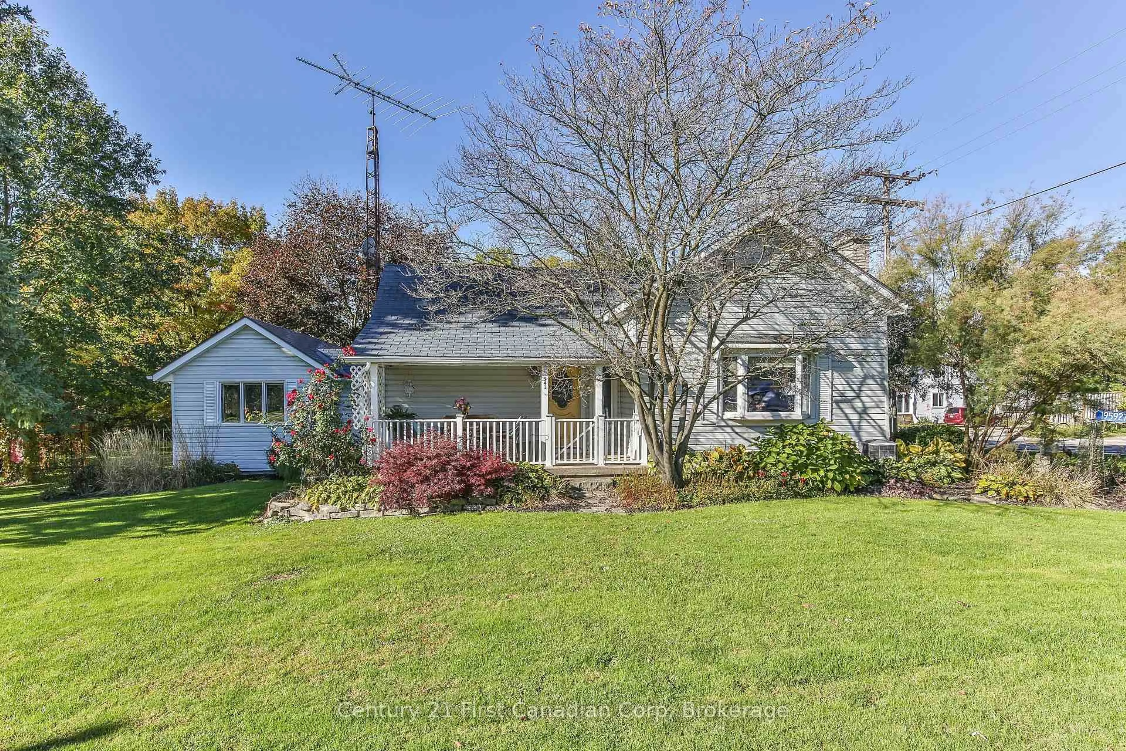 A pic from outside/outdoor area/front of a property/back of a property/a pic from drone, street for 195927 19TH Line, Zorra Ontario N0M 2C0