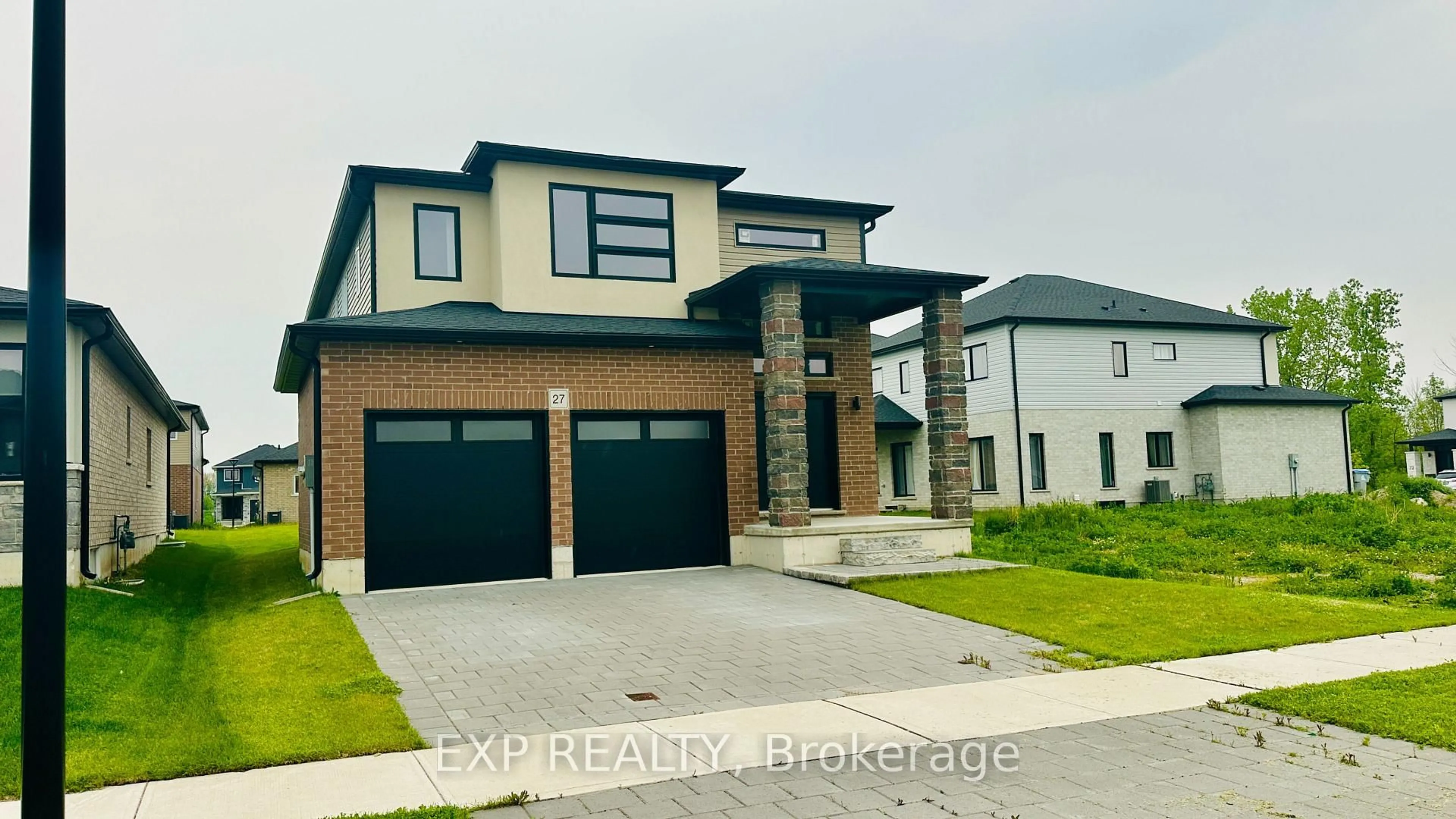 Home with brick exterior material, street for 27 Triebner St, South Huron Ontario N0M 1S7